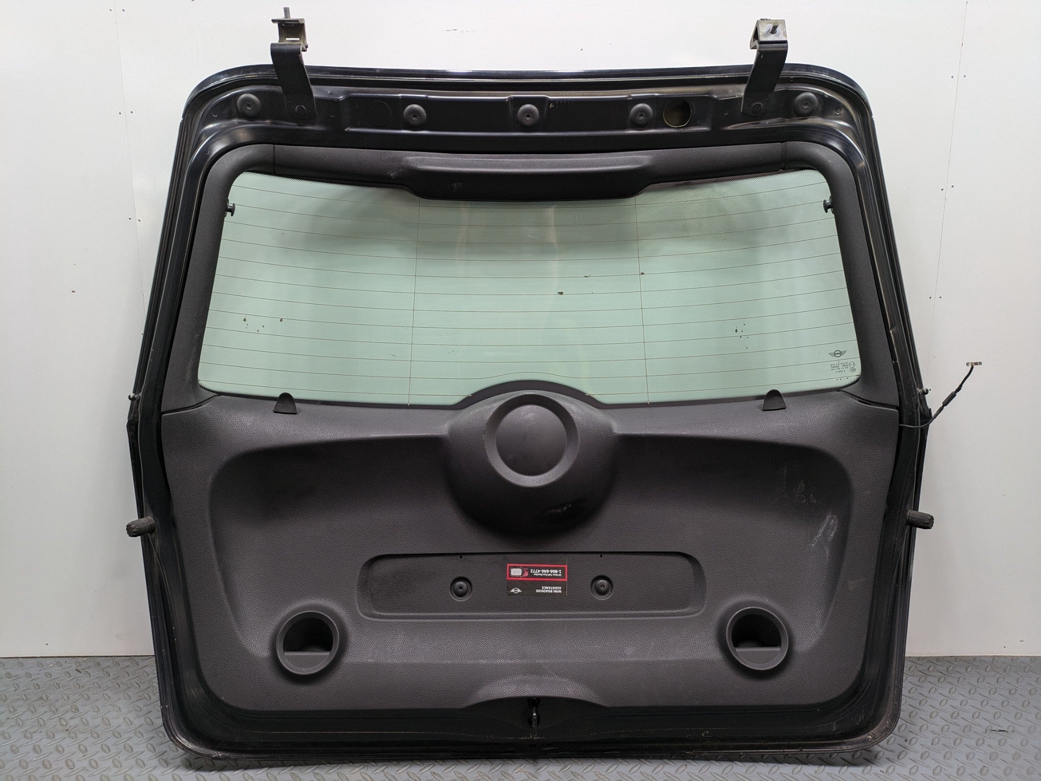 10 - 13 OEM MINI COOPER TAILGATE SHELL PANEL WITH GLASS ASSEMBLY MIDNIGHT BLACK