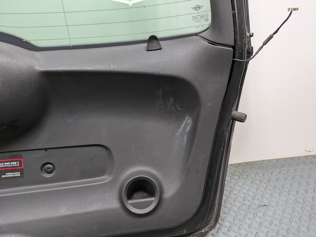 10 - 13 OEM MINI COOPER TAILGATE SHELL PANEL WITH GLASS ASSEMBLY MIDNIGHT BLACK