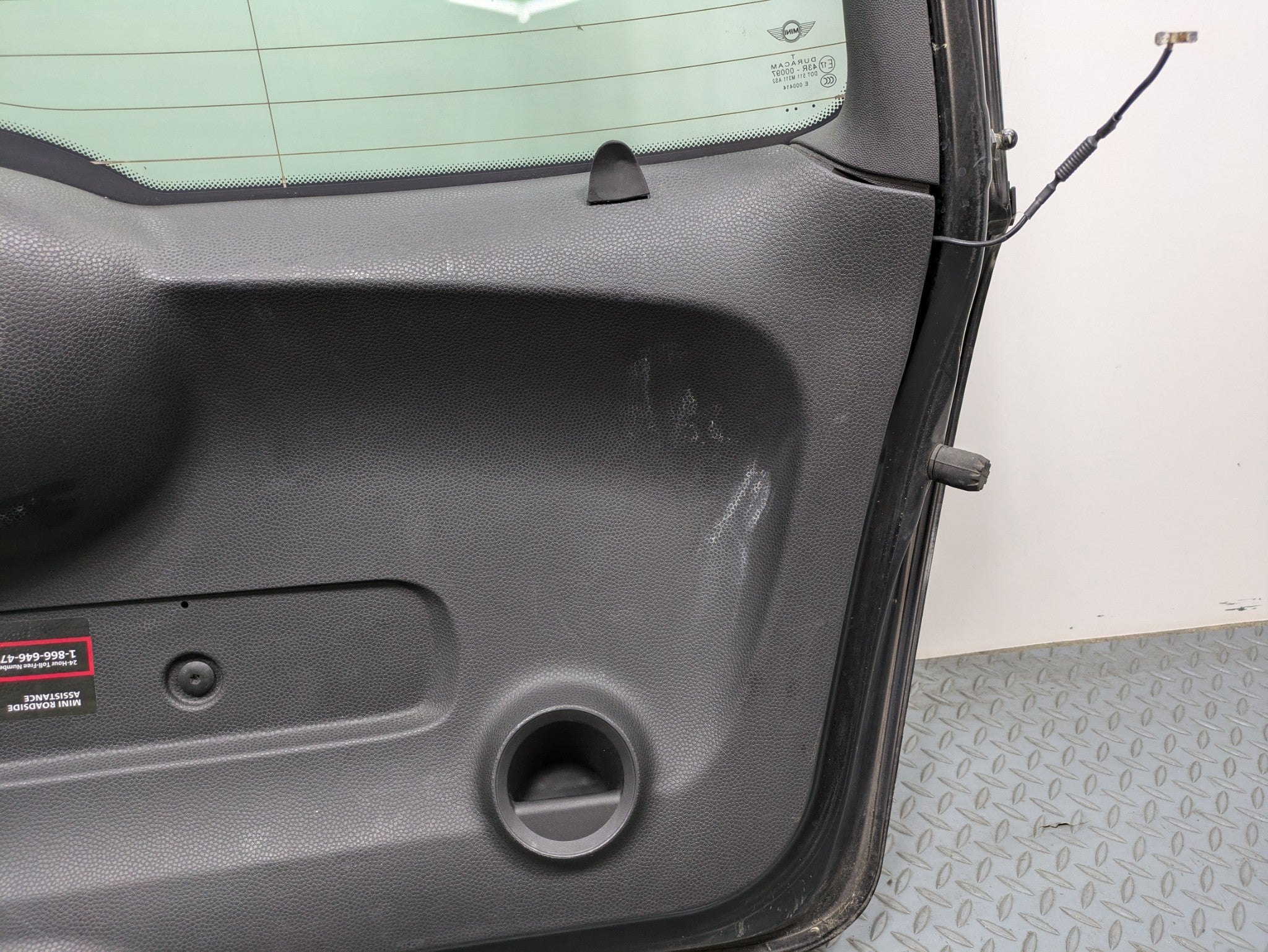 10 - 13 OEM MINI COOPER TAILGATE SHELL PANEL WITH GLASS ASSEMBLY MIDNIGHT BLACK