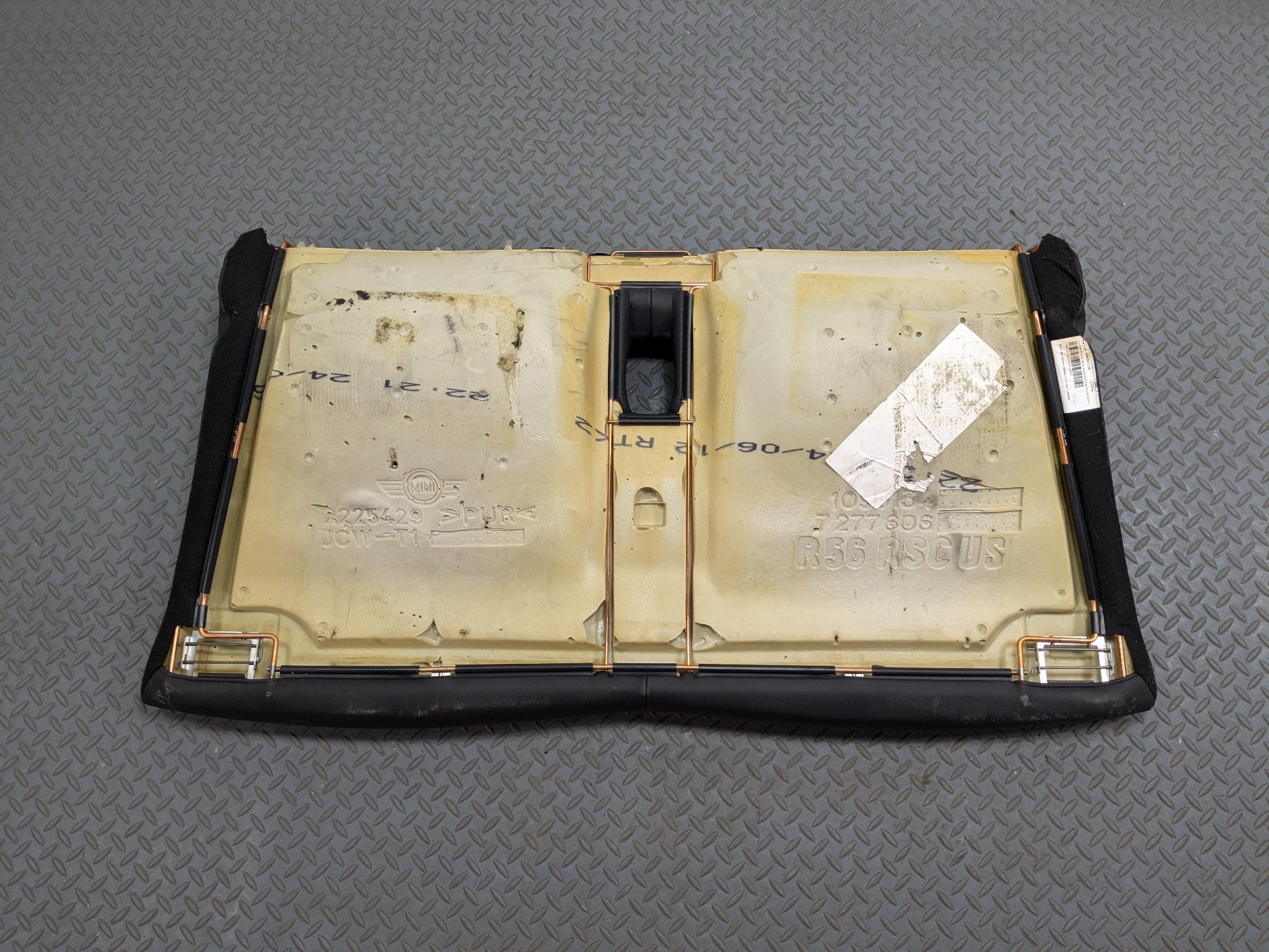 10 - 13 OEM MINI COOPER REAR LEFT AND RIGHT BOTTOM LOWER LEATHER SEAT CUSHION