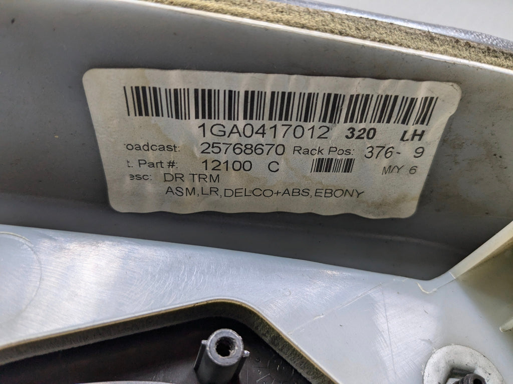 2005 - 2007 OEM CADILLAC CTS REAR LEFT DRIVER SIDE INTERIOR DOOR TRIM PANEL