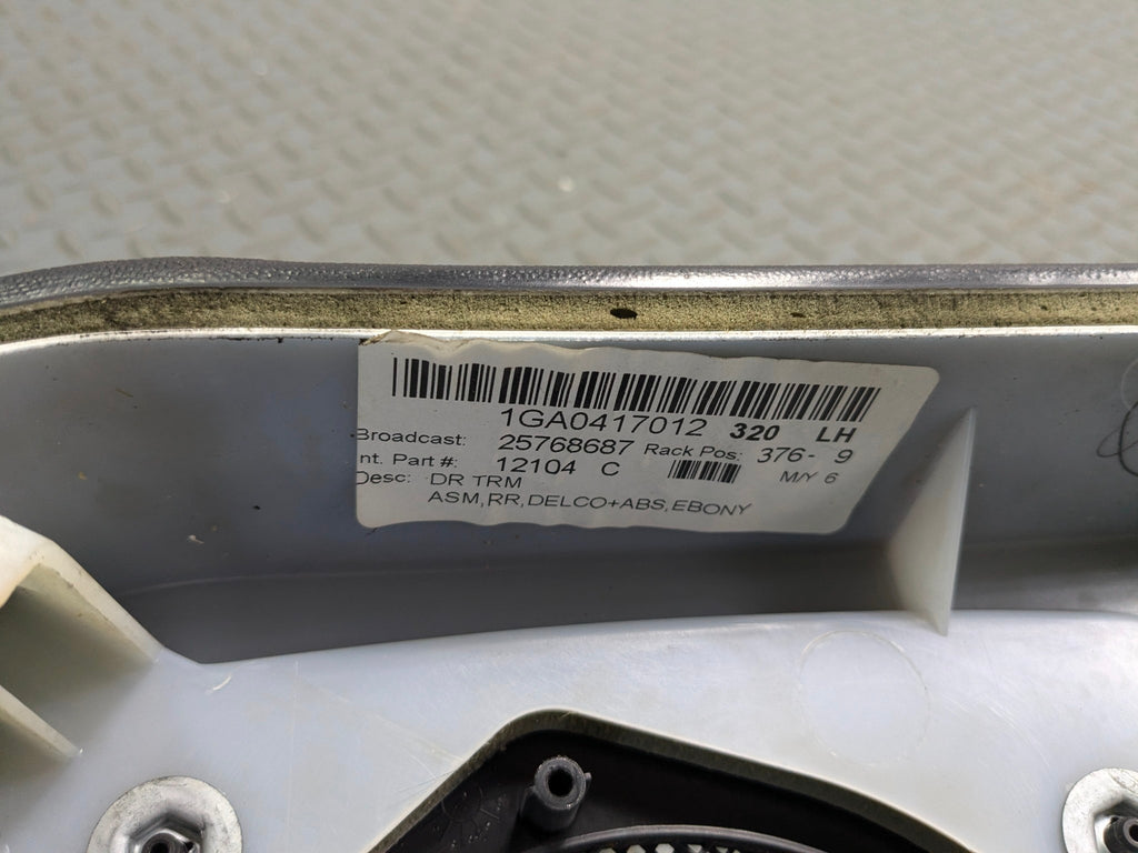 2005 - 2007 OEM CADILLAC CTS REAR RIGHT PASSENGER SIDE INTERIOR DOOR TRIM PANEL