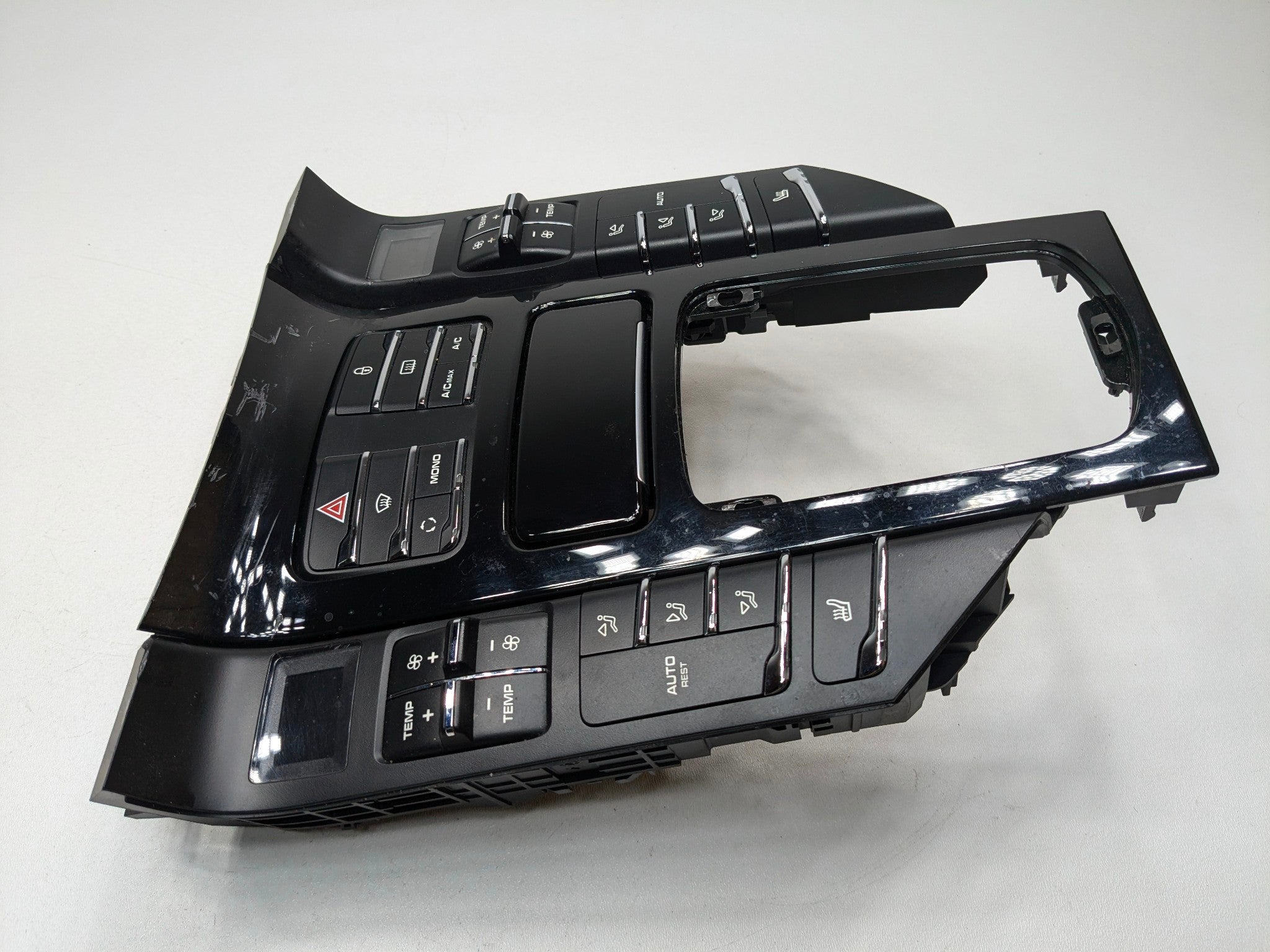 2011 - 2014 OEM PORSCHE CAYENNE FRONT AC HEATER CLIMATE CONTROL SWITCH PANEL