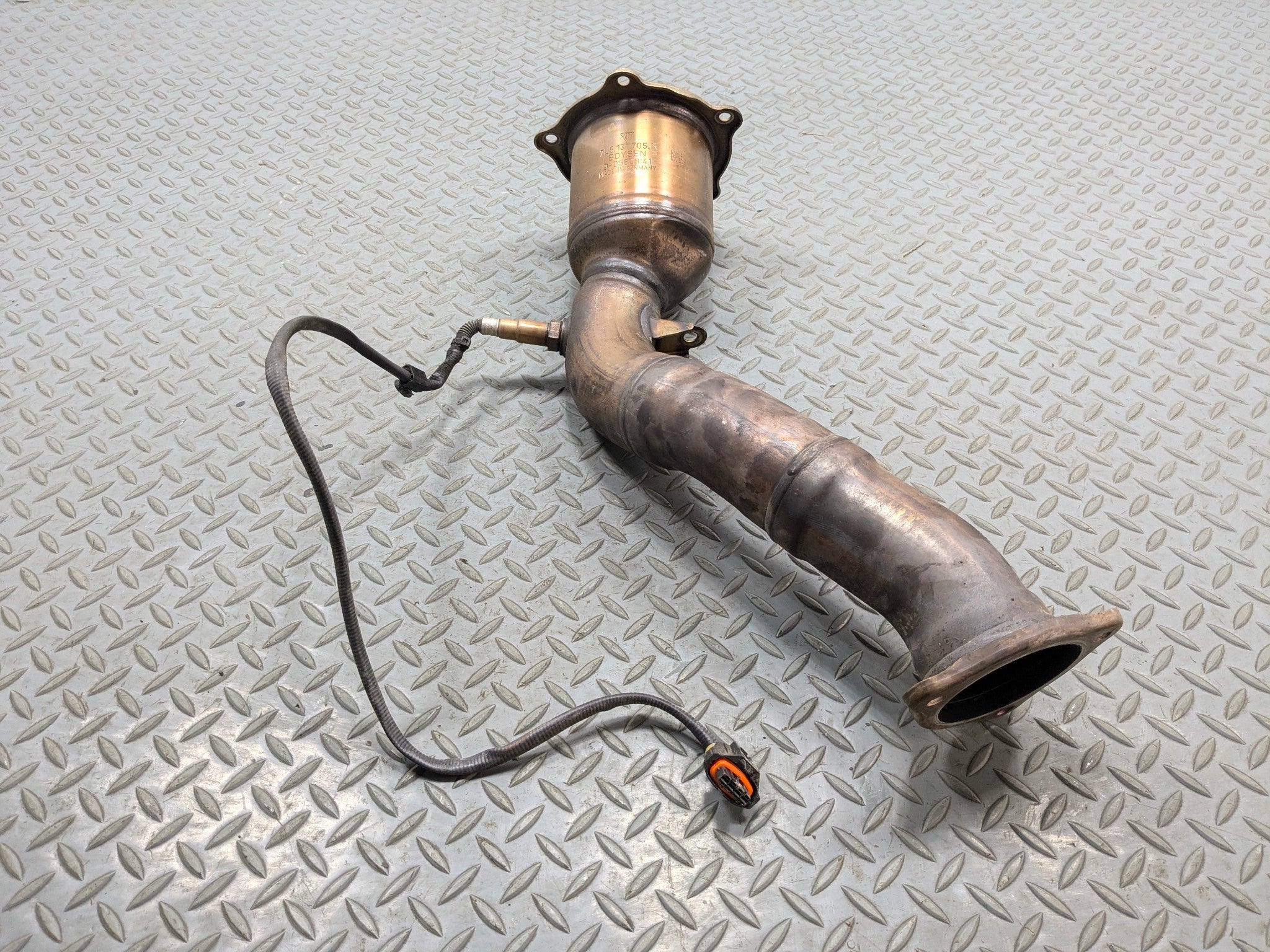 2011 - 2014 OEM PORSCHE CAYENNE RIGHT PASSENGER SIDE EXHAUST DOWNPIPE
