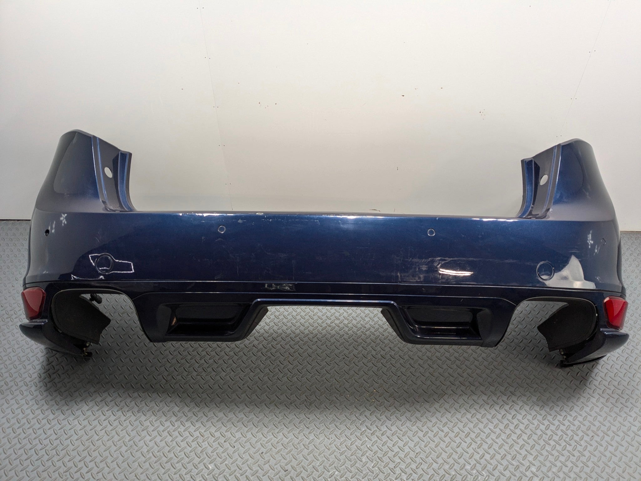 2011 - 2014 OEM PORSCHE CAYENNE REAR BUMPER COVER PANEL ASSEMBLY DARK BLUE