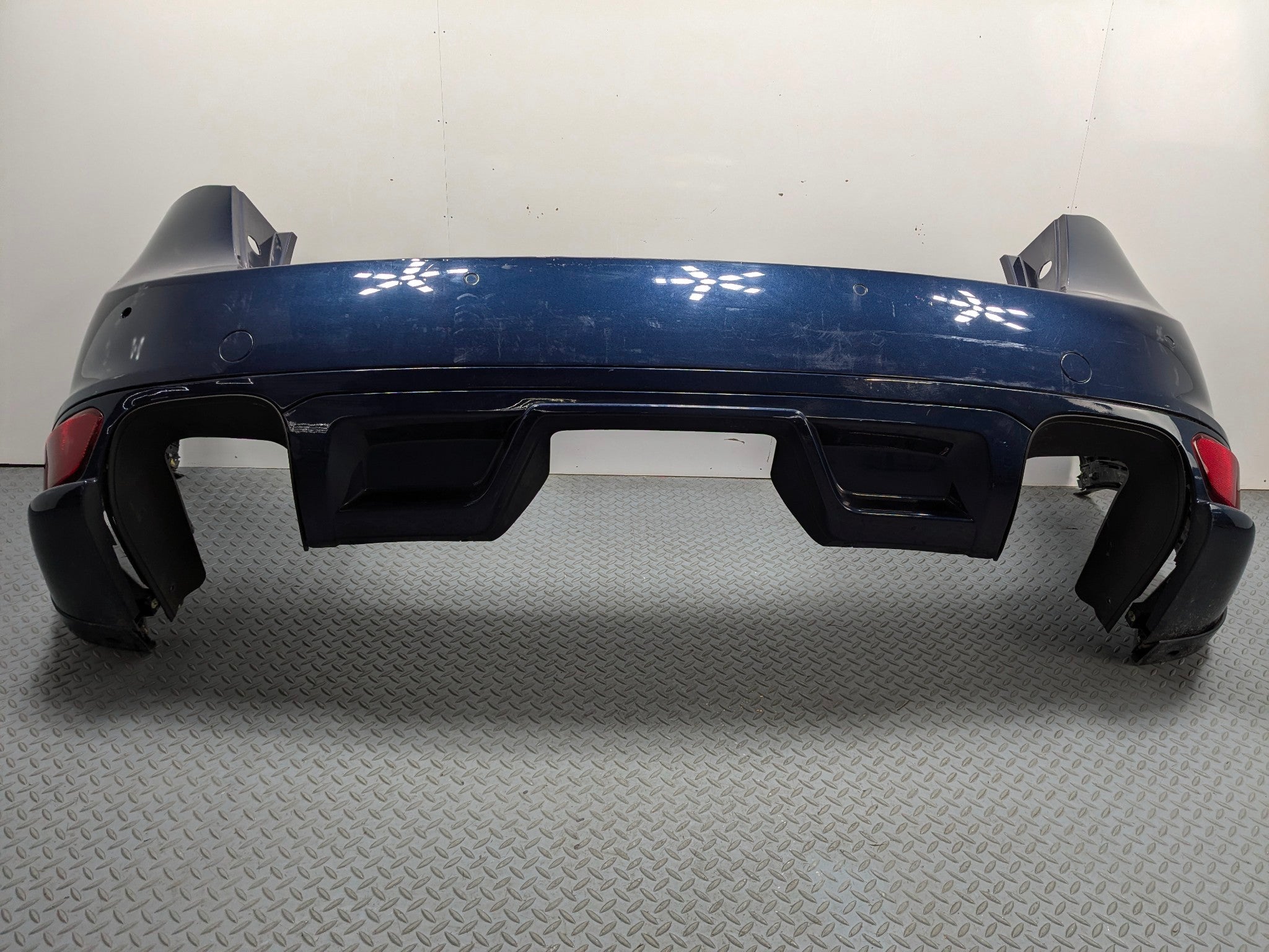 2011 - 2014 OEM PORSCHE CAYENNE REAR BUMPER COVER PANEL ASSEMBLY DARK BLUE
