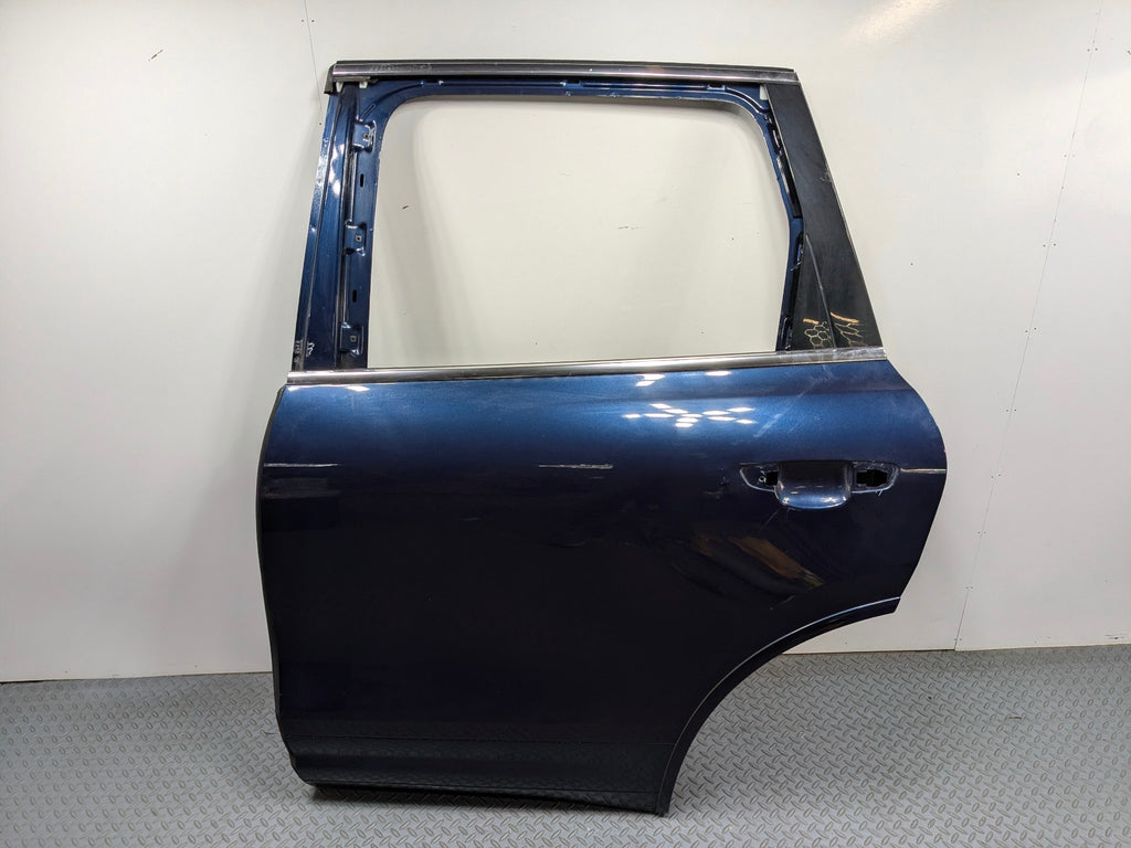2011 - 2014 OEM PORSCHE CAYENNE REAR LEFT SIDE DOOR SHELL PANEL DARK BLUE