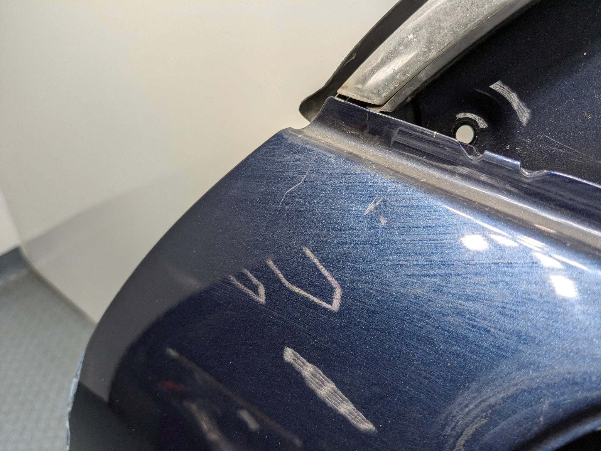 2011 - 2014 OEM PORSCHE CAYENNE FRONT LEFT SIDE DOOR SHELL PANEL DARK BLUE