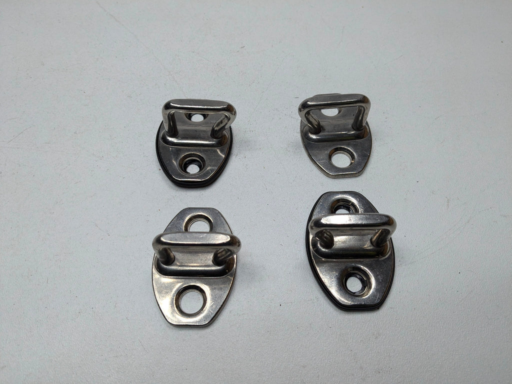 2011 - 2014 OEM PORSCHE CAYENNE FRONT AND REAR DOOR LOCK LATCH STRIKER PLATE SET