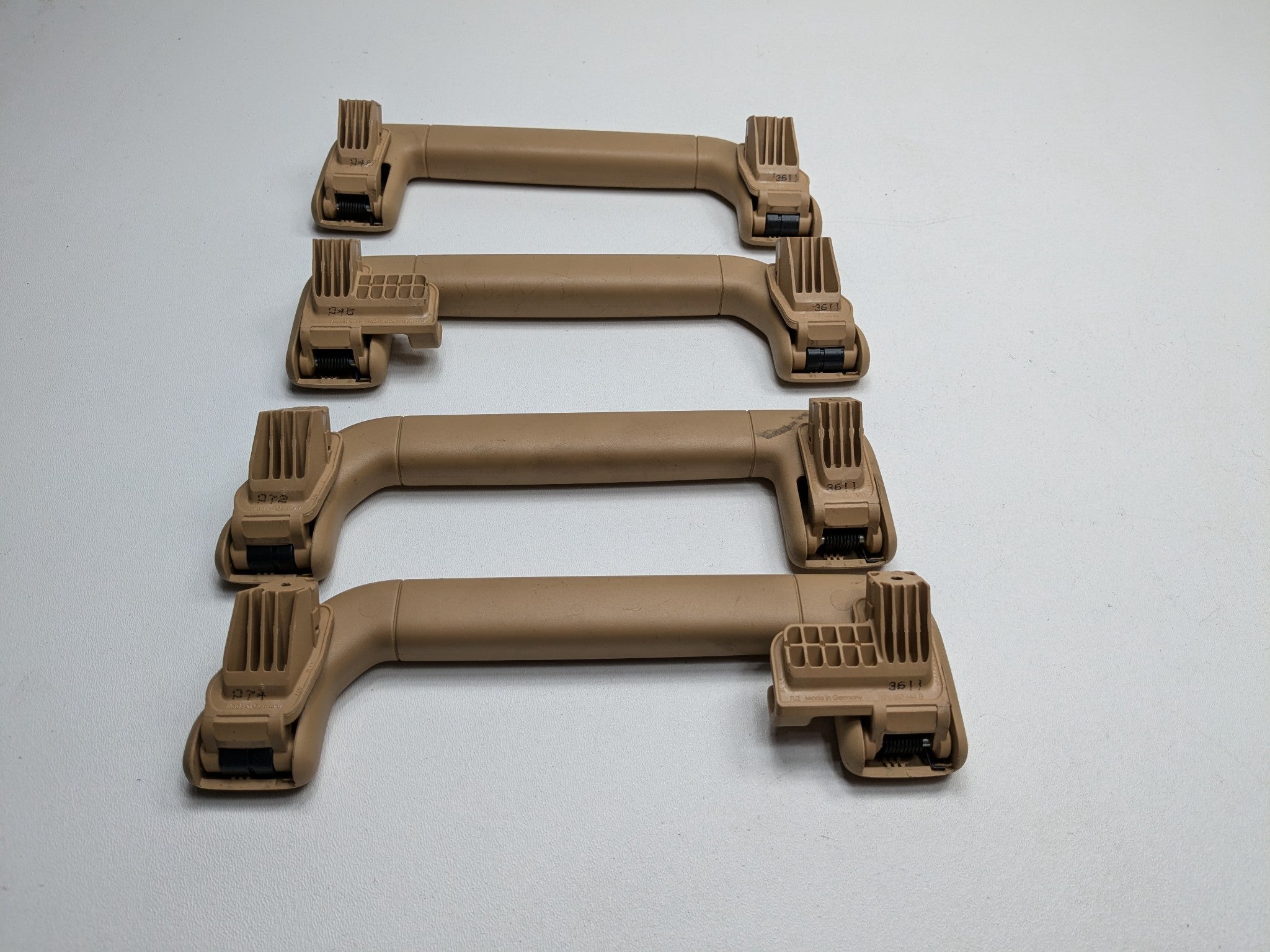 2011 - 2014 OEM PORSCHE CAYENNE FRONT AND REAR INTERIOR GRAB GRIP HANDLE BAR SET