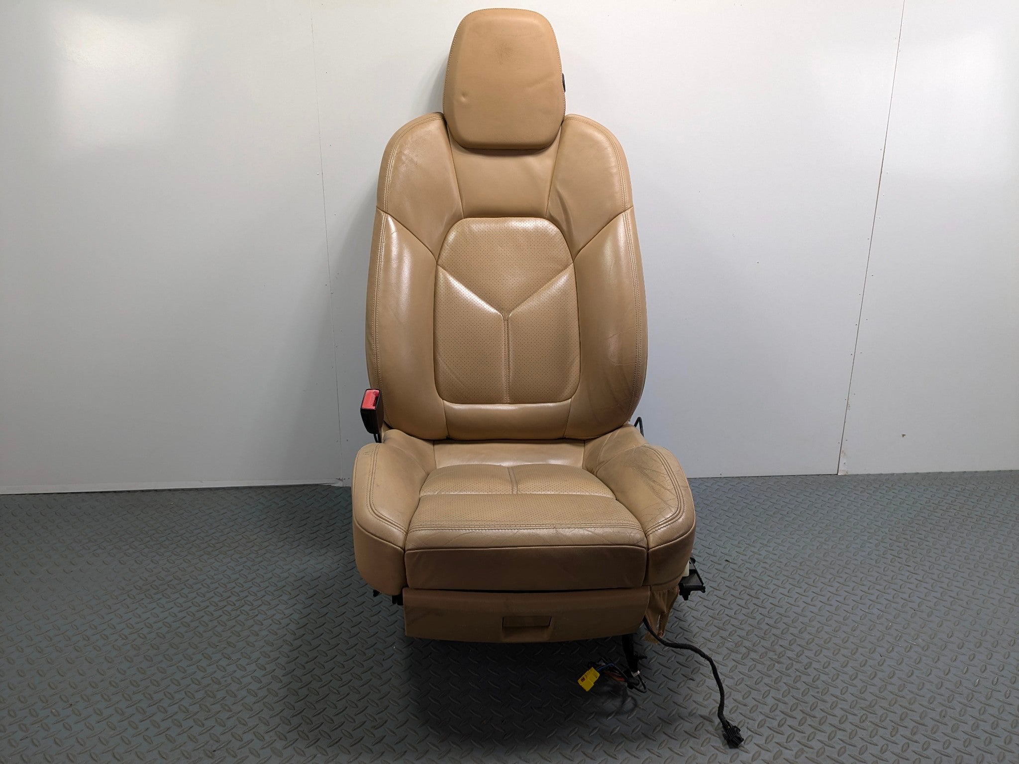 2011 - 2014 OEM PORSCHE CAYENNE FRONT LEFT DRIVER SIDE SEAT ASSEMBLY LEATHER