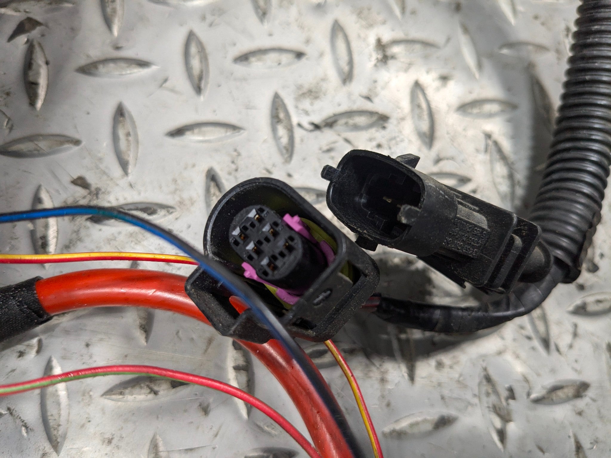 2011 - 2014 OEM PORSCHE CAYENNE INTERIOR HOOD WIRE HARNESS CABLE AND CONNECTOR