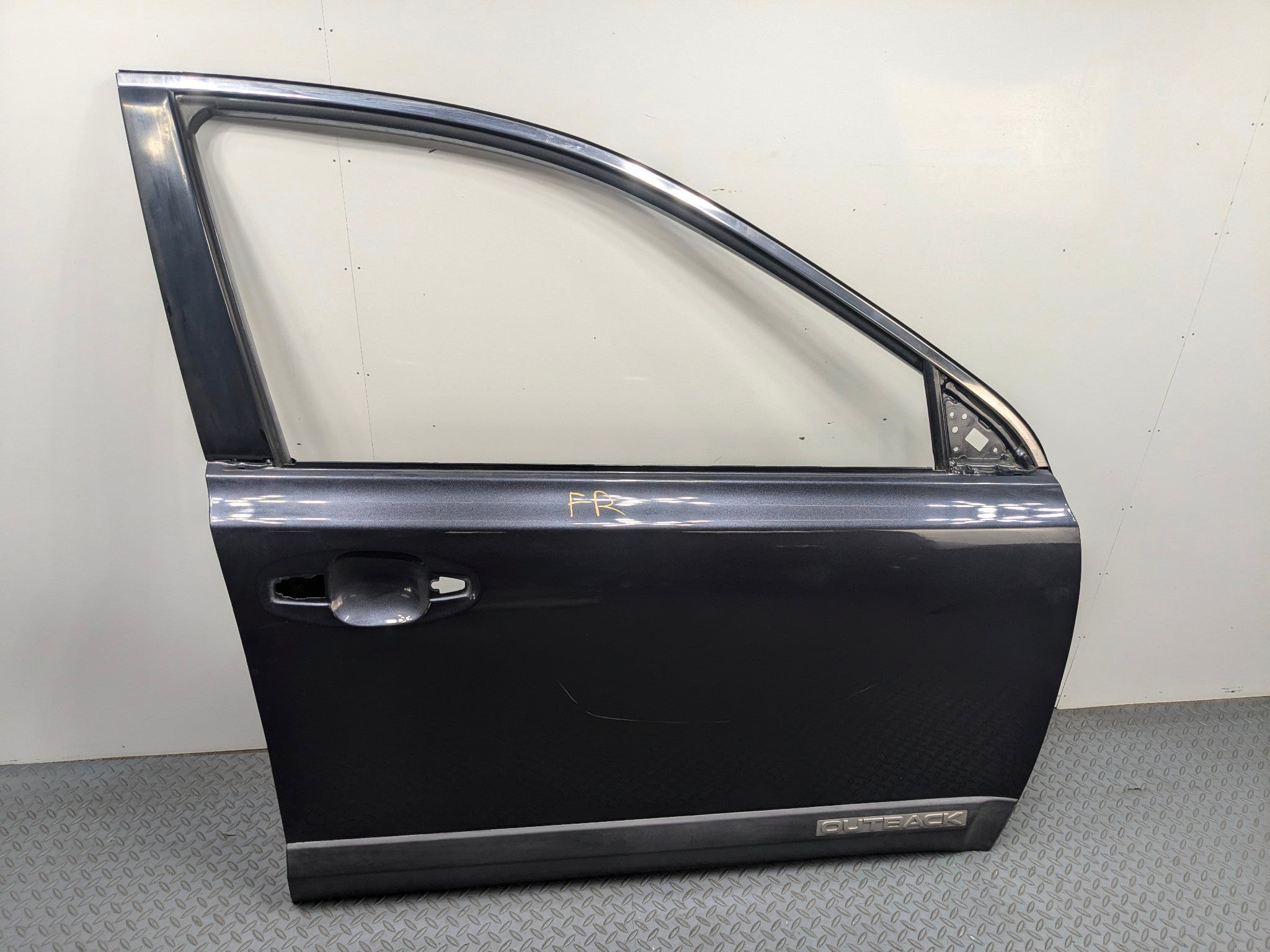 10 - 14 OEM SUBARU OUTBACK FRONT RIGHT SIDE DOOR SHELL PANEL AZURITE BLUE PEARL