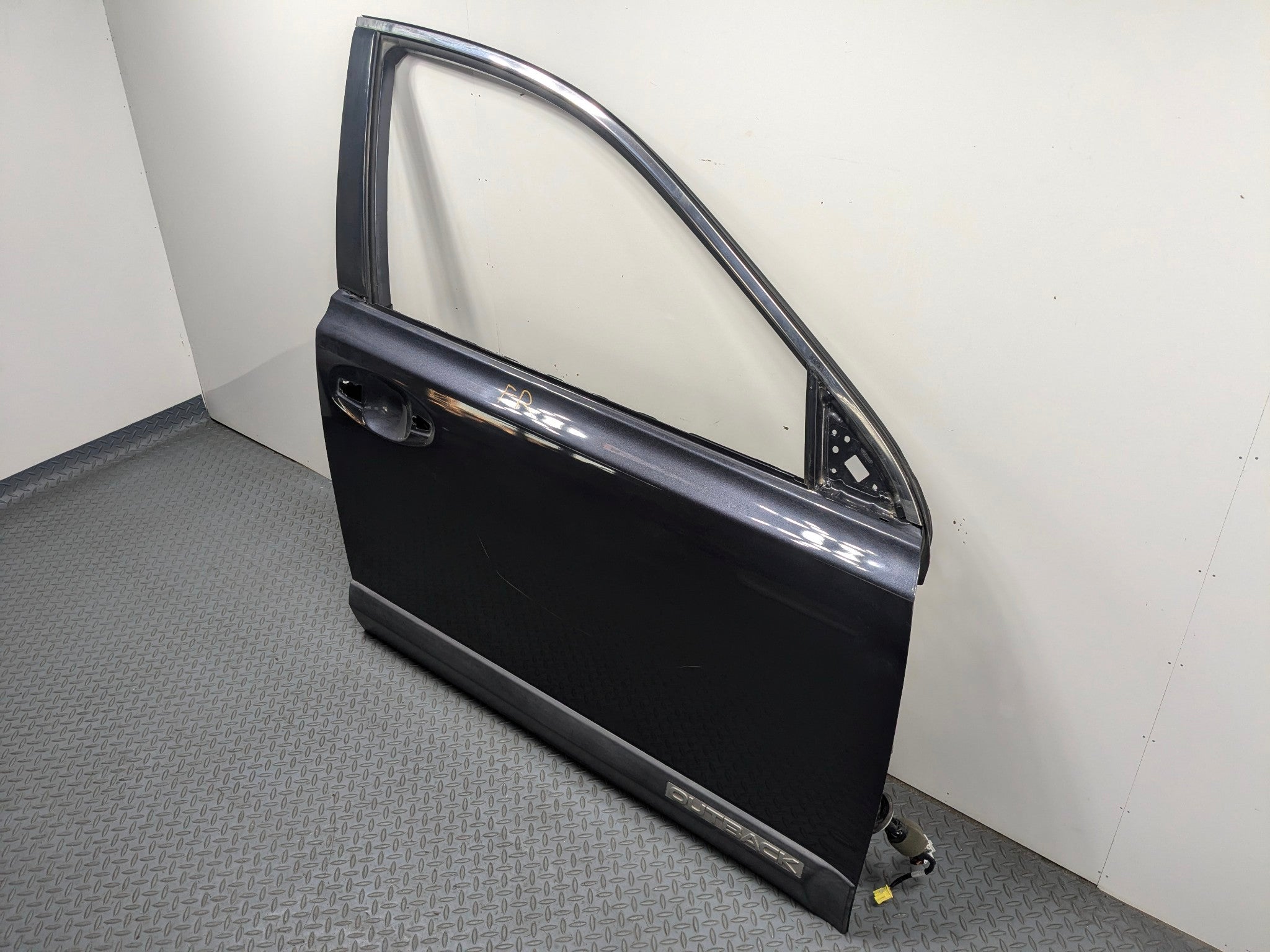 10 - 14 OEM SUBARU OUTBACK FRONT RIGHT SIDE DOOR SHELL PANEL AZURITE BLUE PEARL