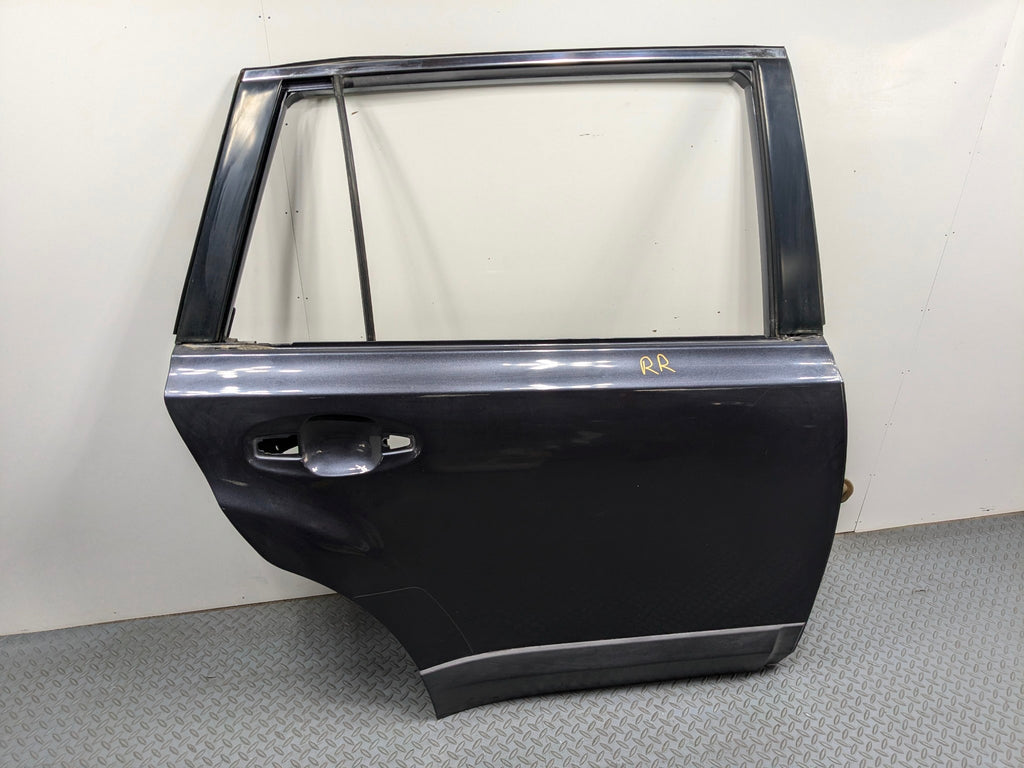 10 - 14 OEM SUBARU OUTBACK REAR RIGHT SIDE DOOR SHELL PANEL AZURITE BLUE PEARL