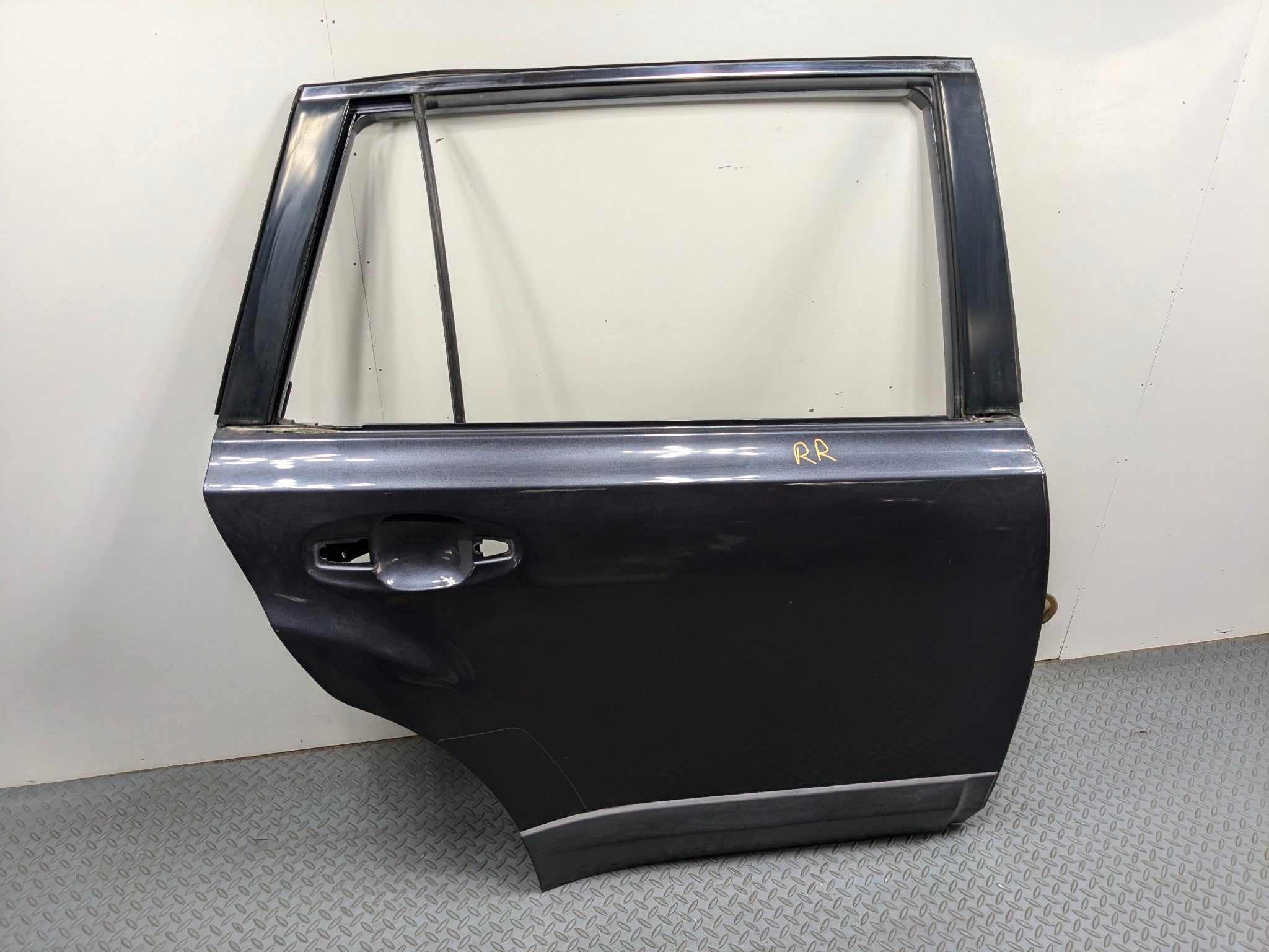 10 - 14 OEM SUBARU OUTBACK REAR RIGHT SIDE DOOR SHELL PANEL AZURITE BLUE PEARL