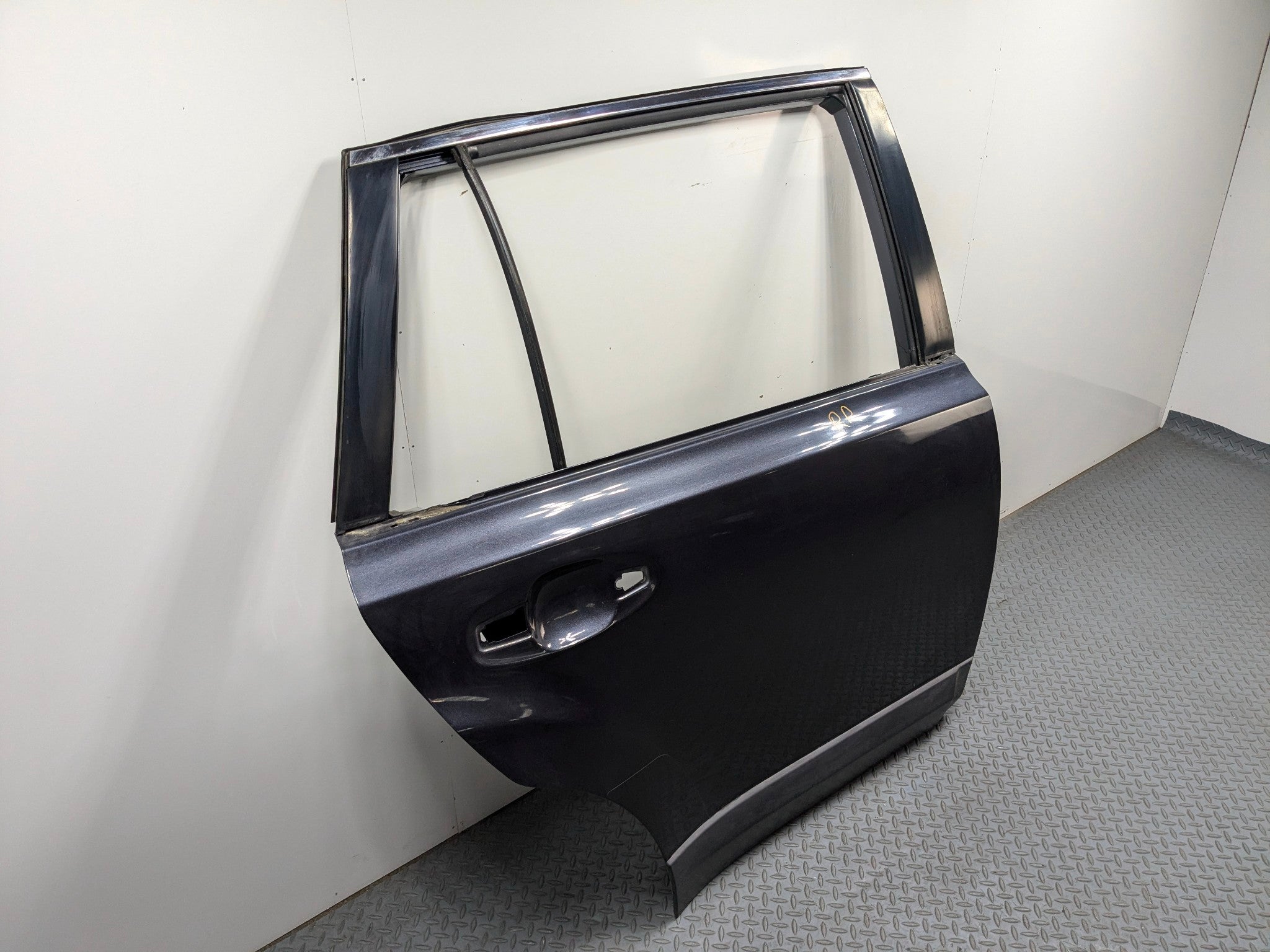 10 - 14 OEM SUBARU OUTBACK REAR RIGHT SIDE DOOR SHELL PANEL AZURITE BLUE PEARL