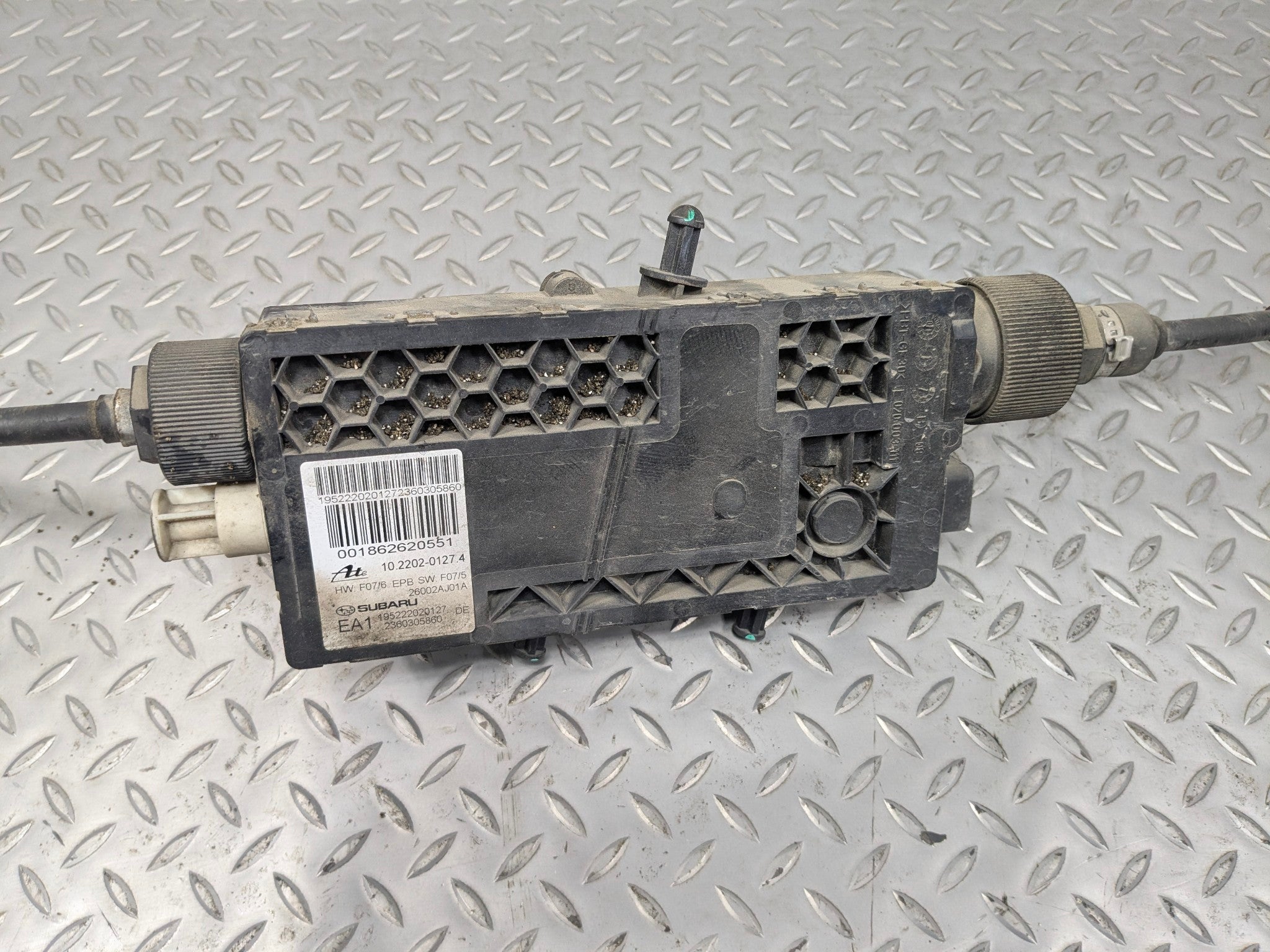 10 - 14 OEM SUBARU OUTBACK ELECTRIC EMERGENCY PARKING  BRAKE ACTUATOR AND CABLE