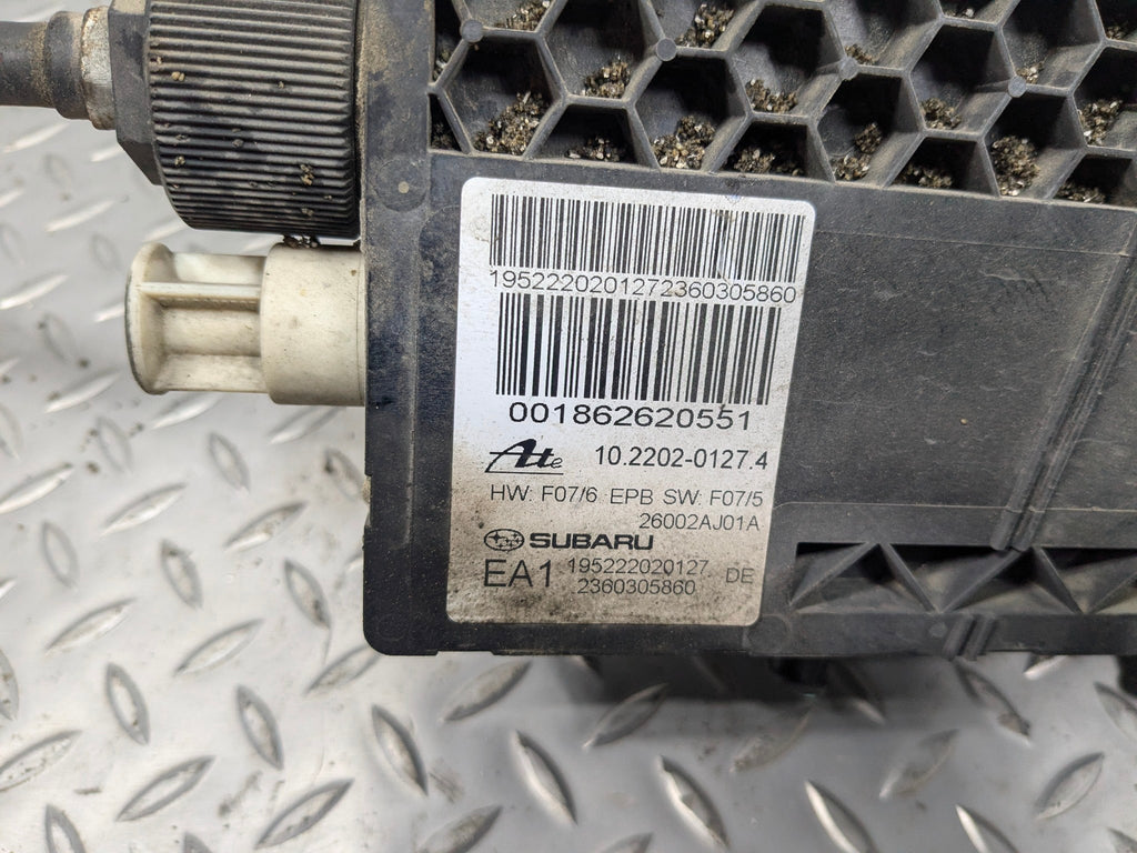 10 - 14 OEM SUBARU OUTBACK ELECTRIC EMERGENCY PARKING  BRAKE ACTUATOR AND CABLE