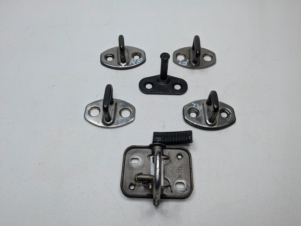 10 - 15 VOLKSWAGEN PASSAT OEM DOOR LOCK LATCH STRIKER PLATE FRONT AND REAR SET