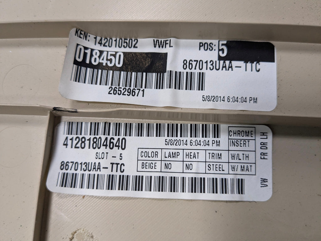 10 - 15 VOLKSWAGEN PASSAT OEM INTERIOR DOOR TRIM PANEL FRONT LEFT DRIVER SIDE