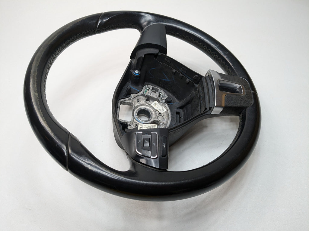 10 - 15 VOLKSWAGEN PASSAT OEM STEERING WHEEL WITH CRUISE SWITCH ASSEMBLY BLACK