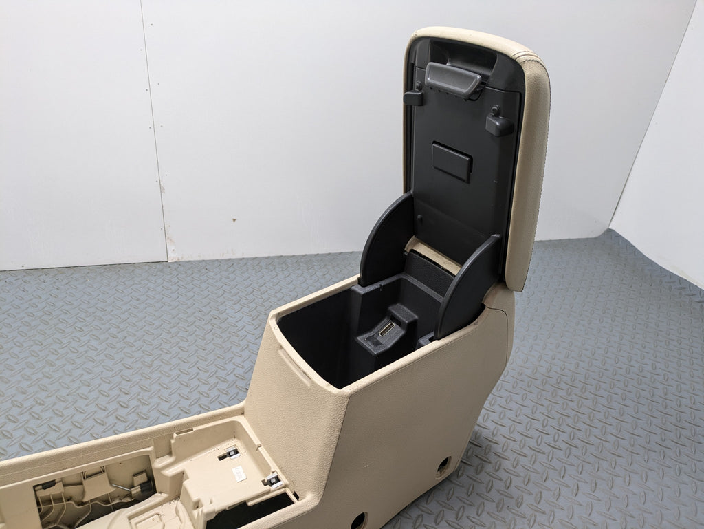 10 - 15 VOLKSWAGEN PASSAT OEM CENTER CONSOLE FRAME BRACKET WITH ARMREST BEIGE