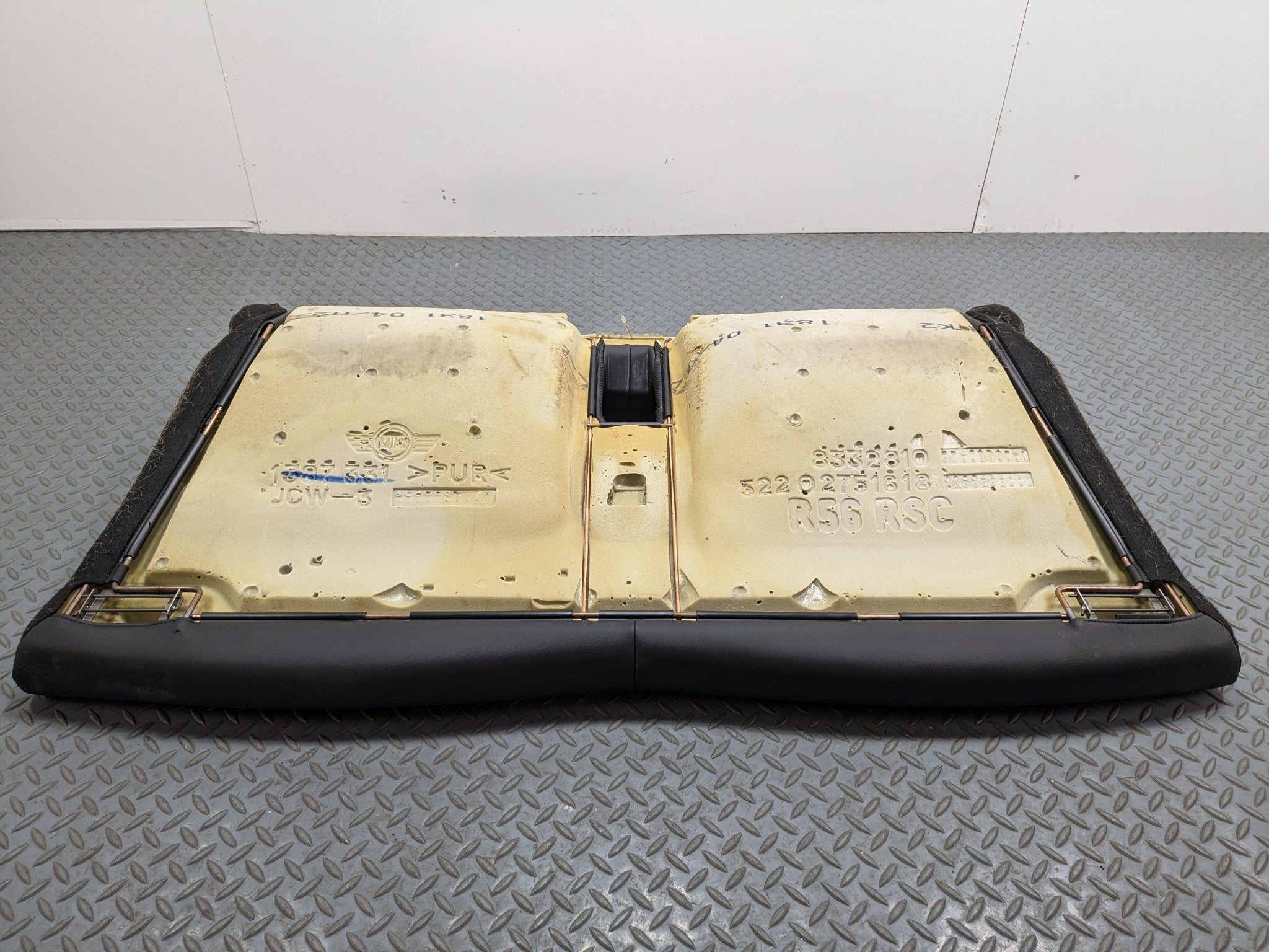 2008 - 2014 MINI COOPER OEM LOWER SEAT CUSHION REAR BOTTOM BLACK