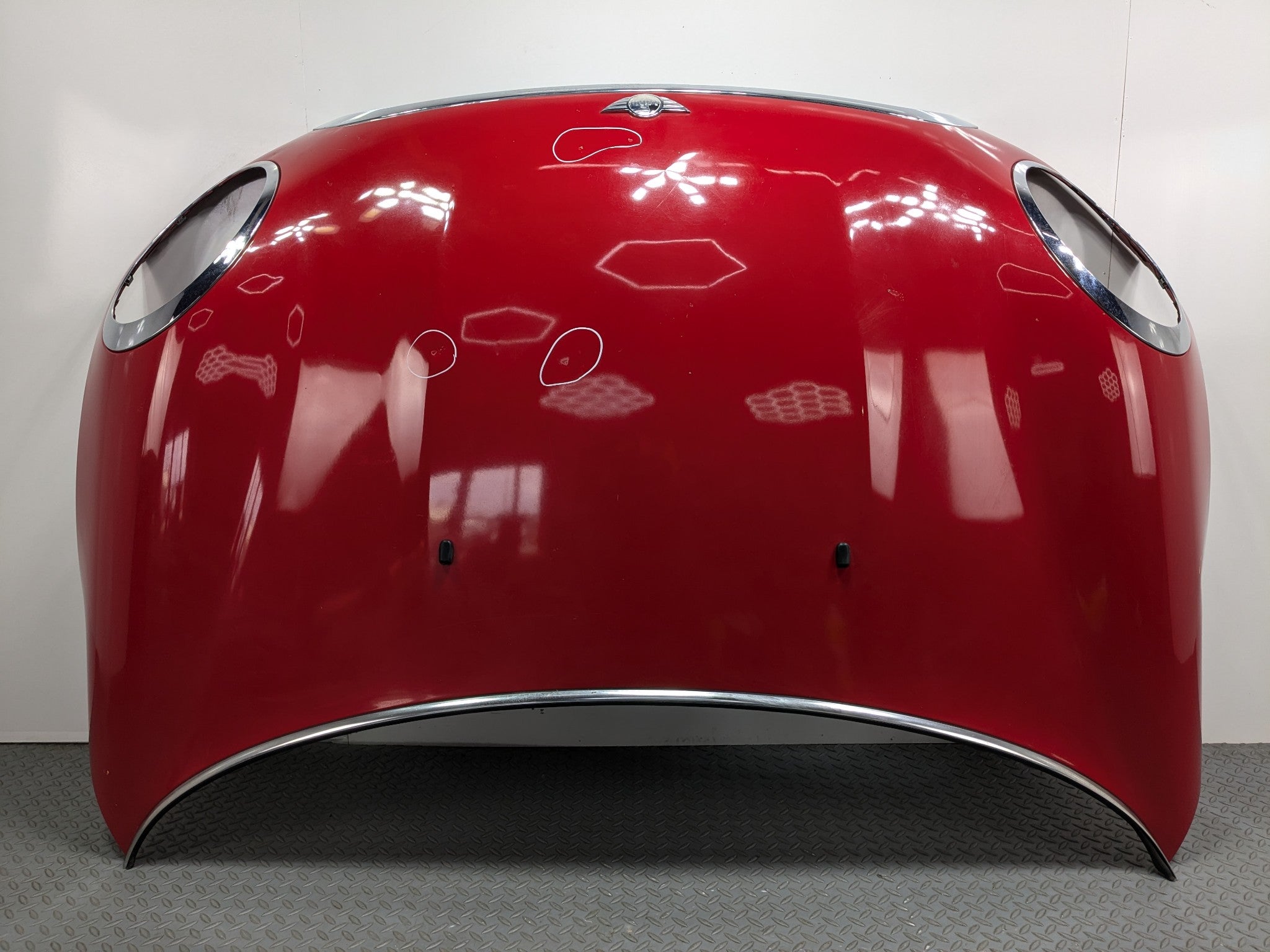 2008 - 2014 MINI COOPER OEM FRONT HOOD BONNET SHELL PANEL ASSEMBLY PURE RED