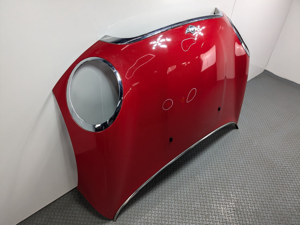 2008 - 2014 MINI COOPER OEM FRONT HOOD BONNET SHELL PANEL ASSEMBLY PURE RED