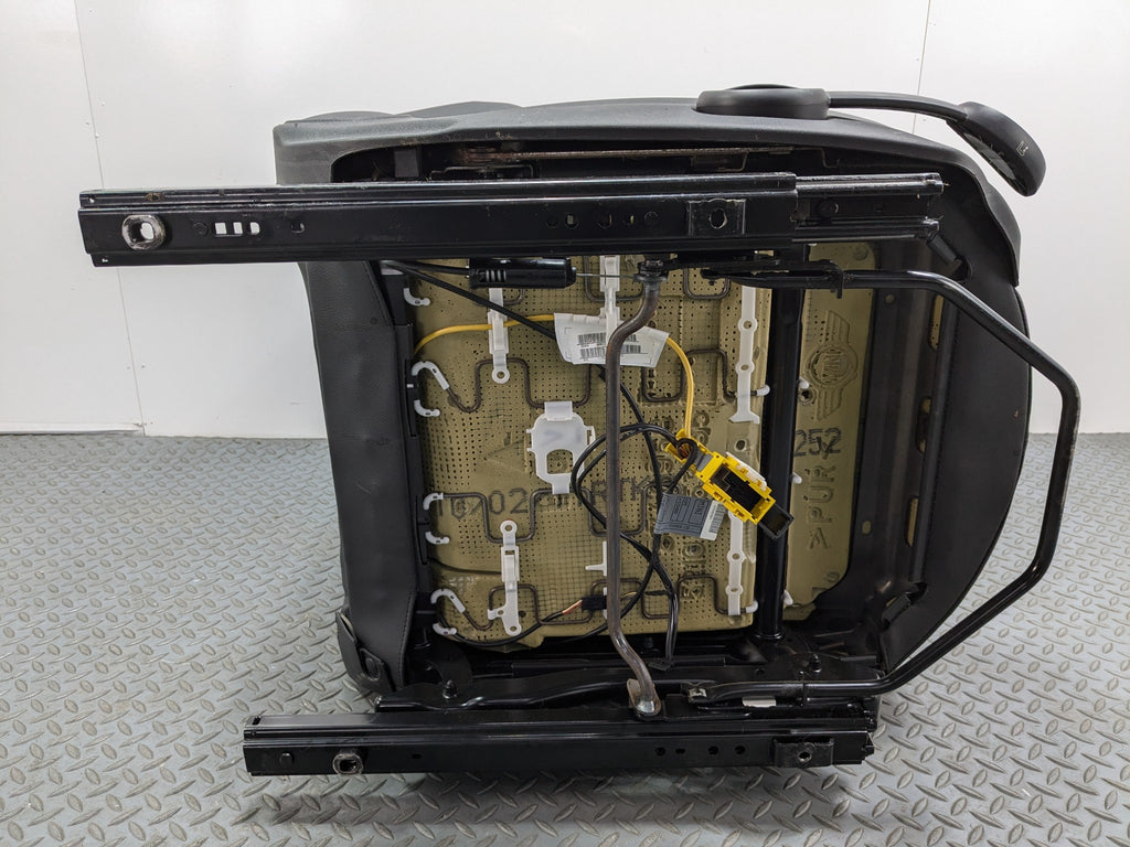 2008 - 2014 MINI COOPER OEM PASSENGER SIDE SEAT BLACK LEATHER FRONT RIGHT SIDE