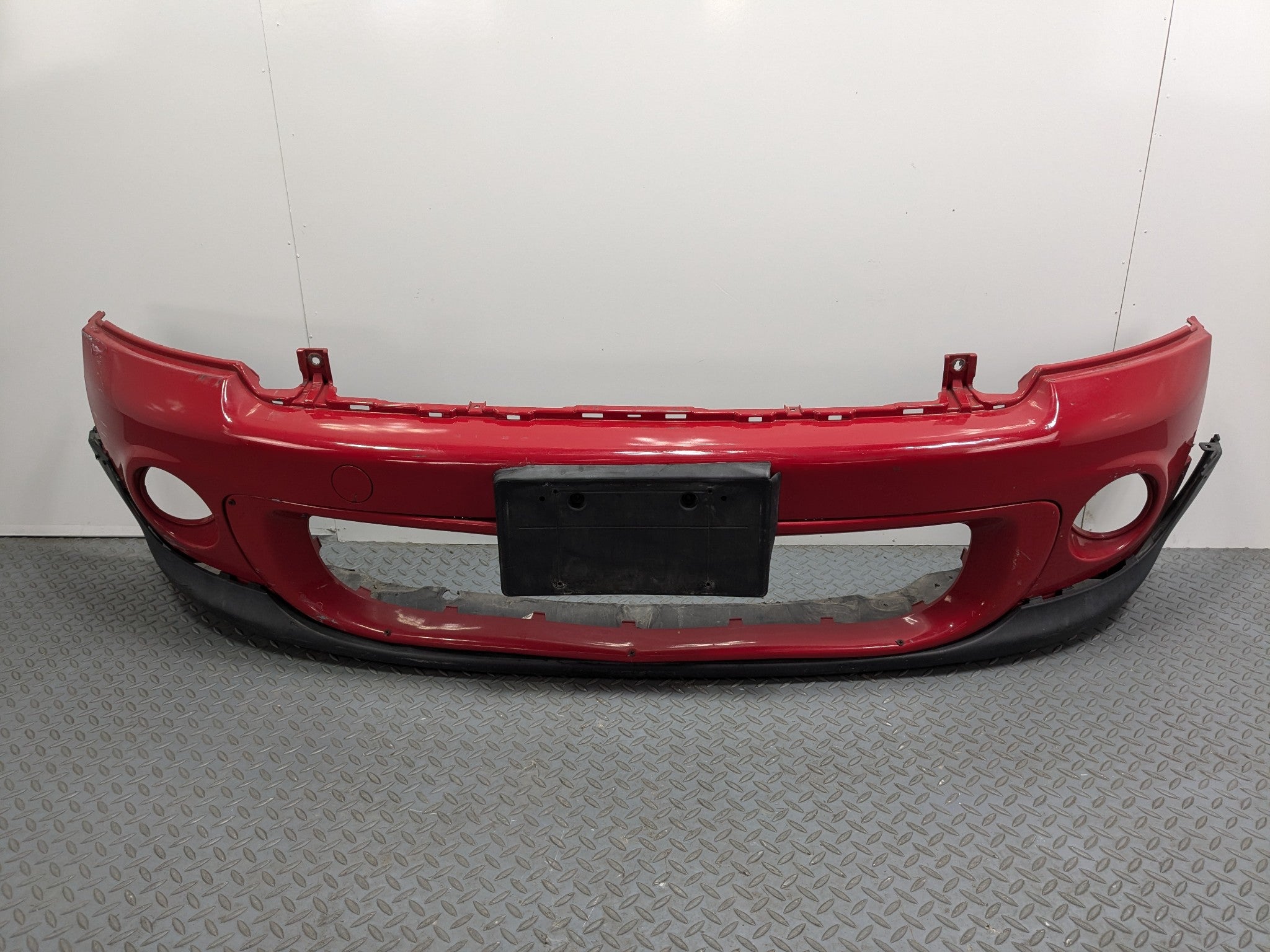 2008 - 2014 MINI COOPER OEM FRONT BUMPER LOWER COVER PANEL ASSEMBLY PURE RED