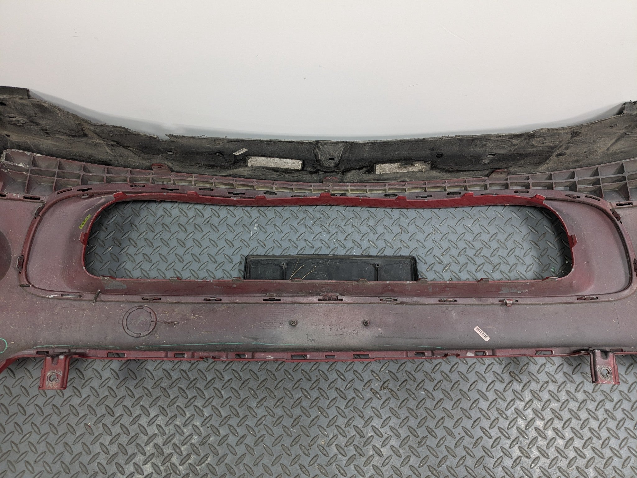 2008 - 2014 MINI COOPER OEM FRONT BUMPER LOWER COVER PANEL ASSEMBLY PURE RED