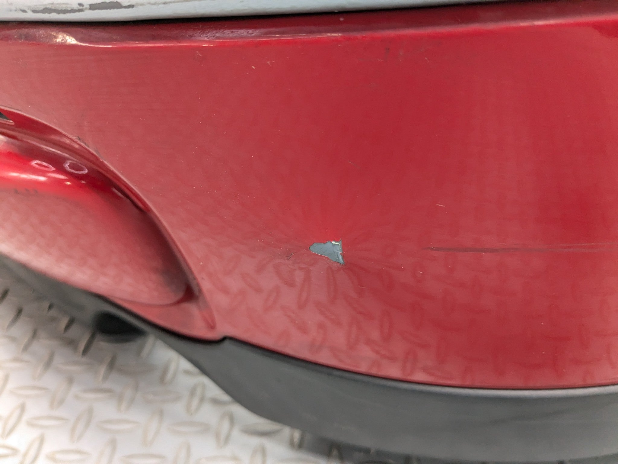 2008 - 2014 MINI COOPER OEM REAR BUMPER LOWER COVER PANEL ASSEMBLY PURE RED