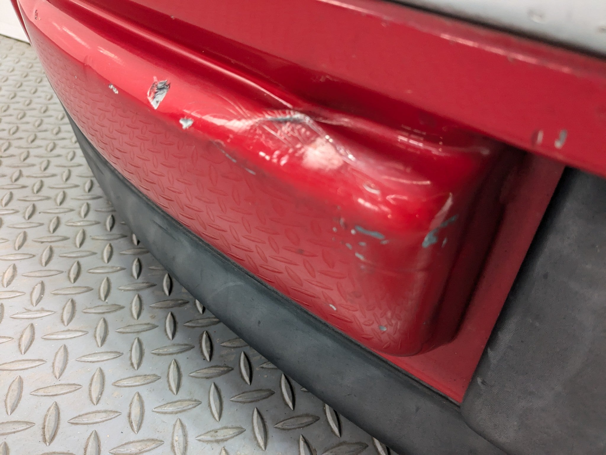 2008 - 2014 MINI COOPER OEM REAR BUMPER LOWER COVER PANEL ASSEMBLY PURE RED