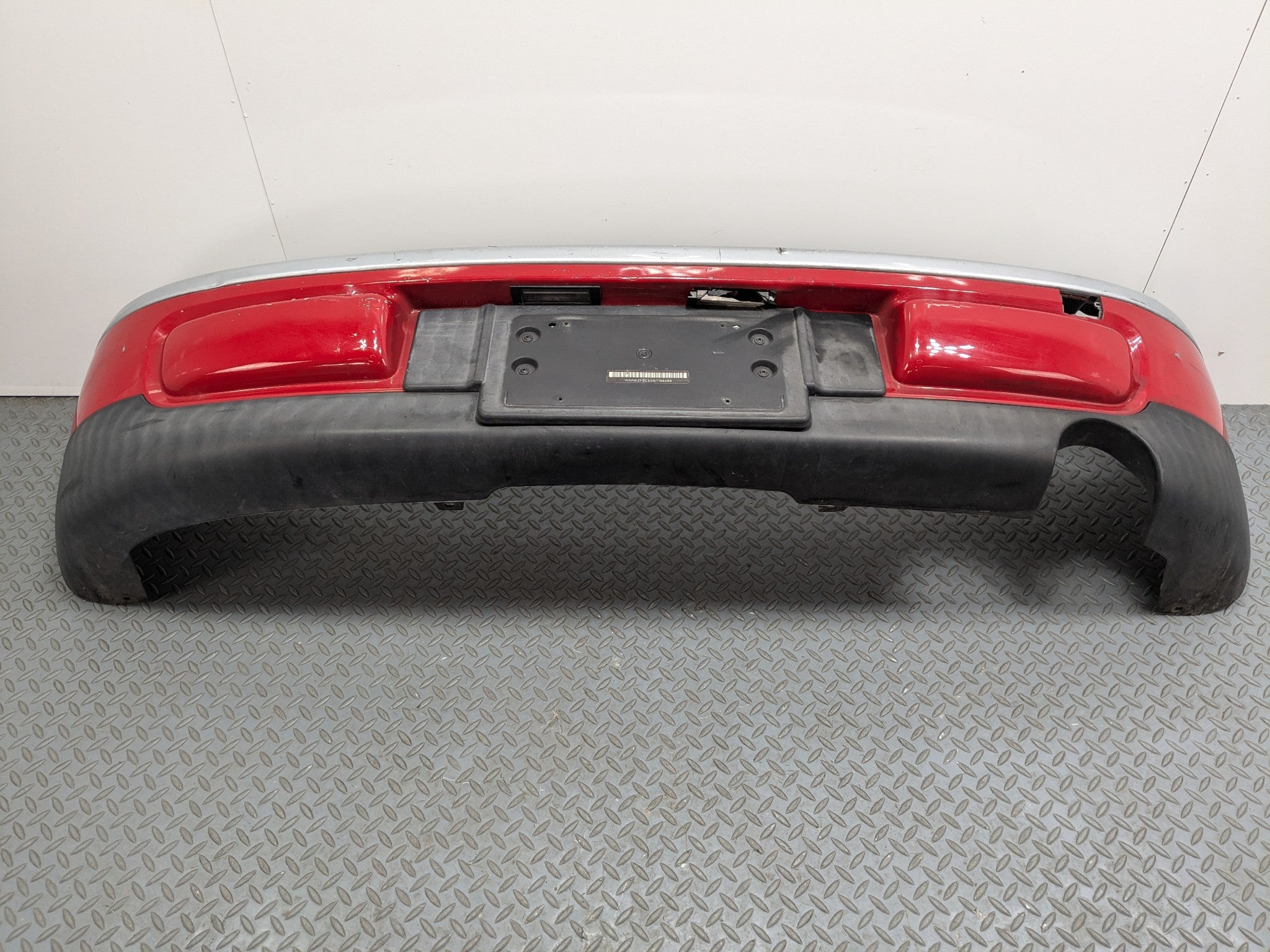 2008 - 2014 MINI COOPER OEM REAR BUMPER LOWER COVER PANEL ASSEMBLY PURE RED