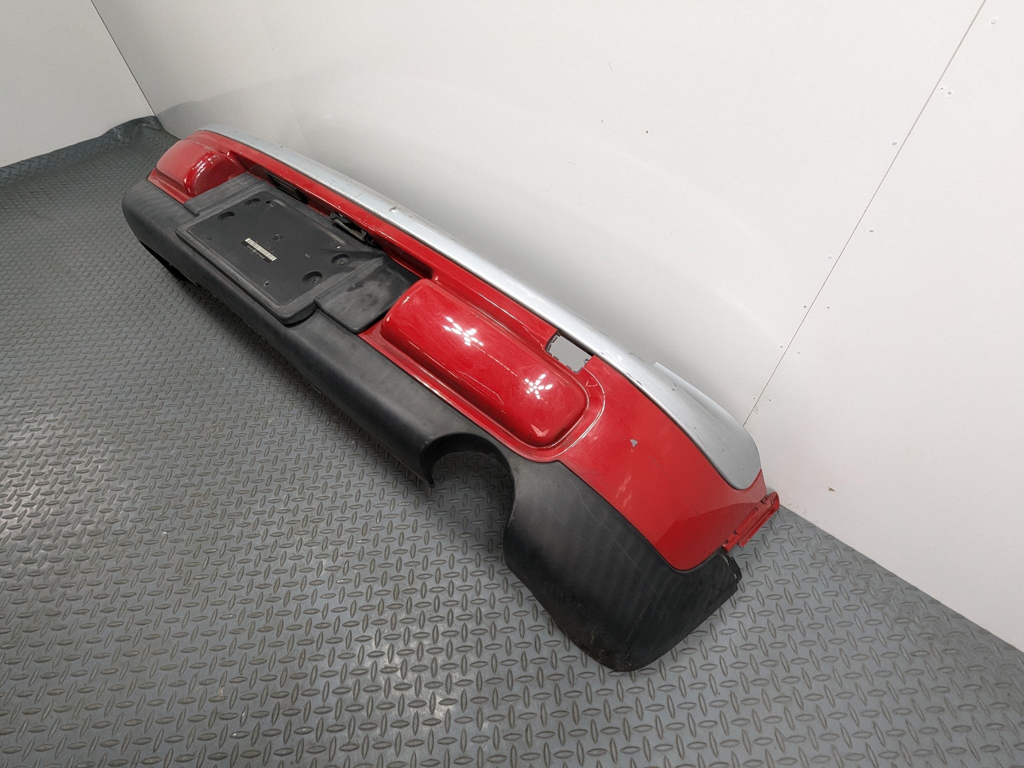 2008 - 2014 MINI COOPER OEM REAR BUMPER LOWER COVER PANEL ASSEMBLY PURE RED