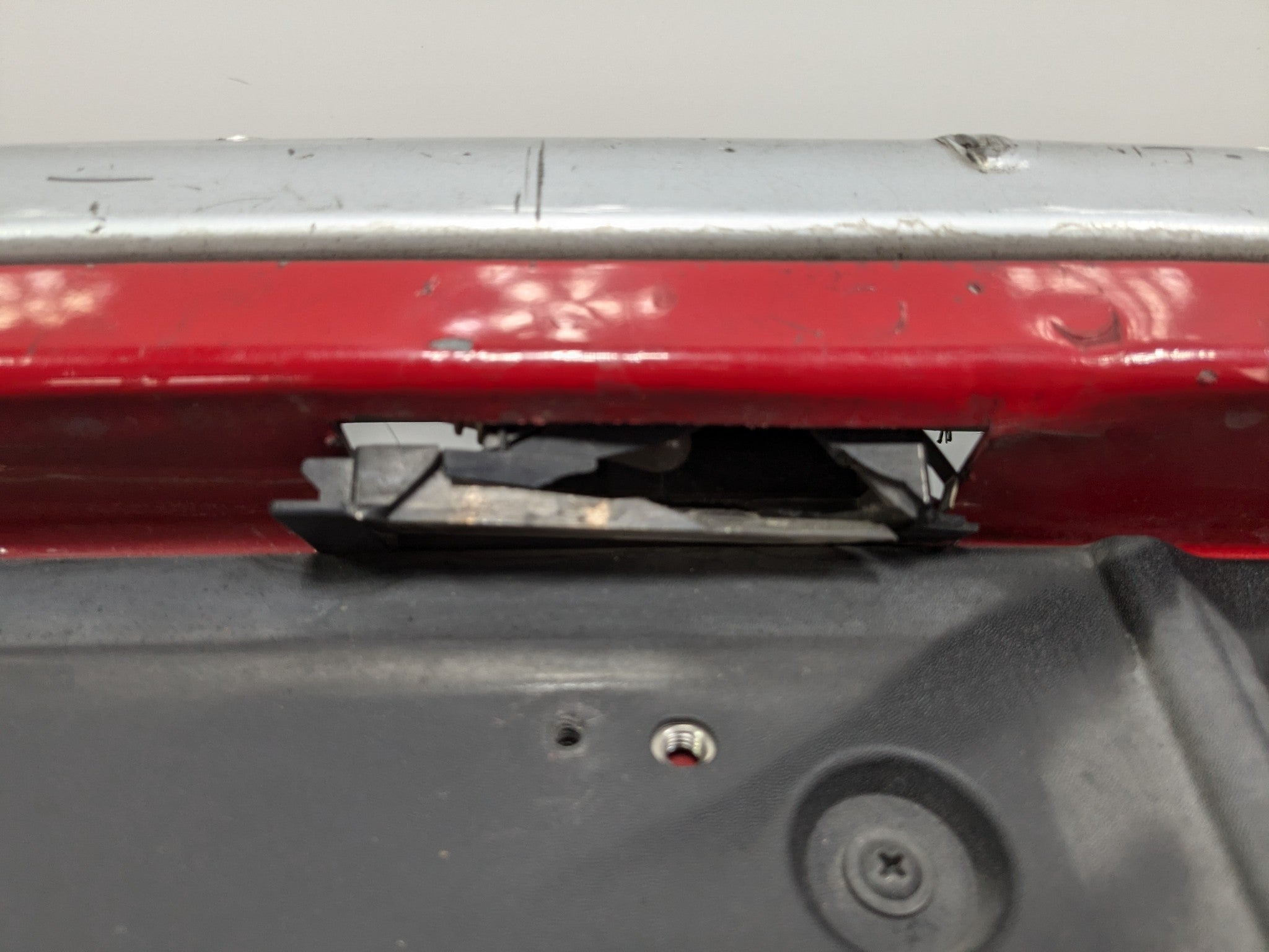 2008 - 2014 MINI COOPER OEM REAR BUMPER LOWER COVER PANEL ASSEMBLY PURE RED