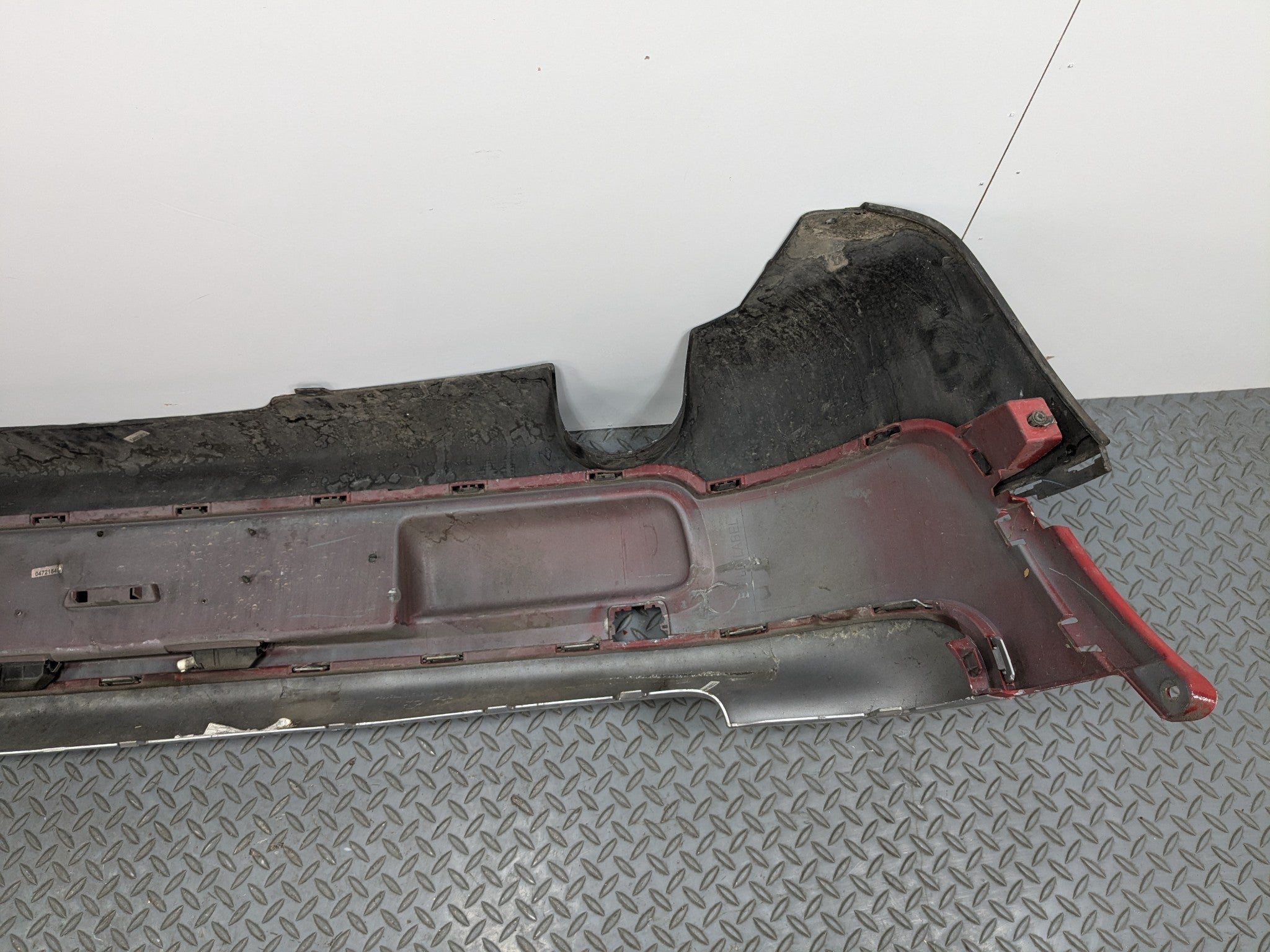 2008 - 2014 MINI COOPER OEM REAR BUMPER LOWER COVER PANEL ASSEMBLY PURE RED