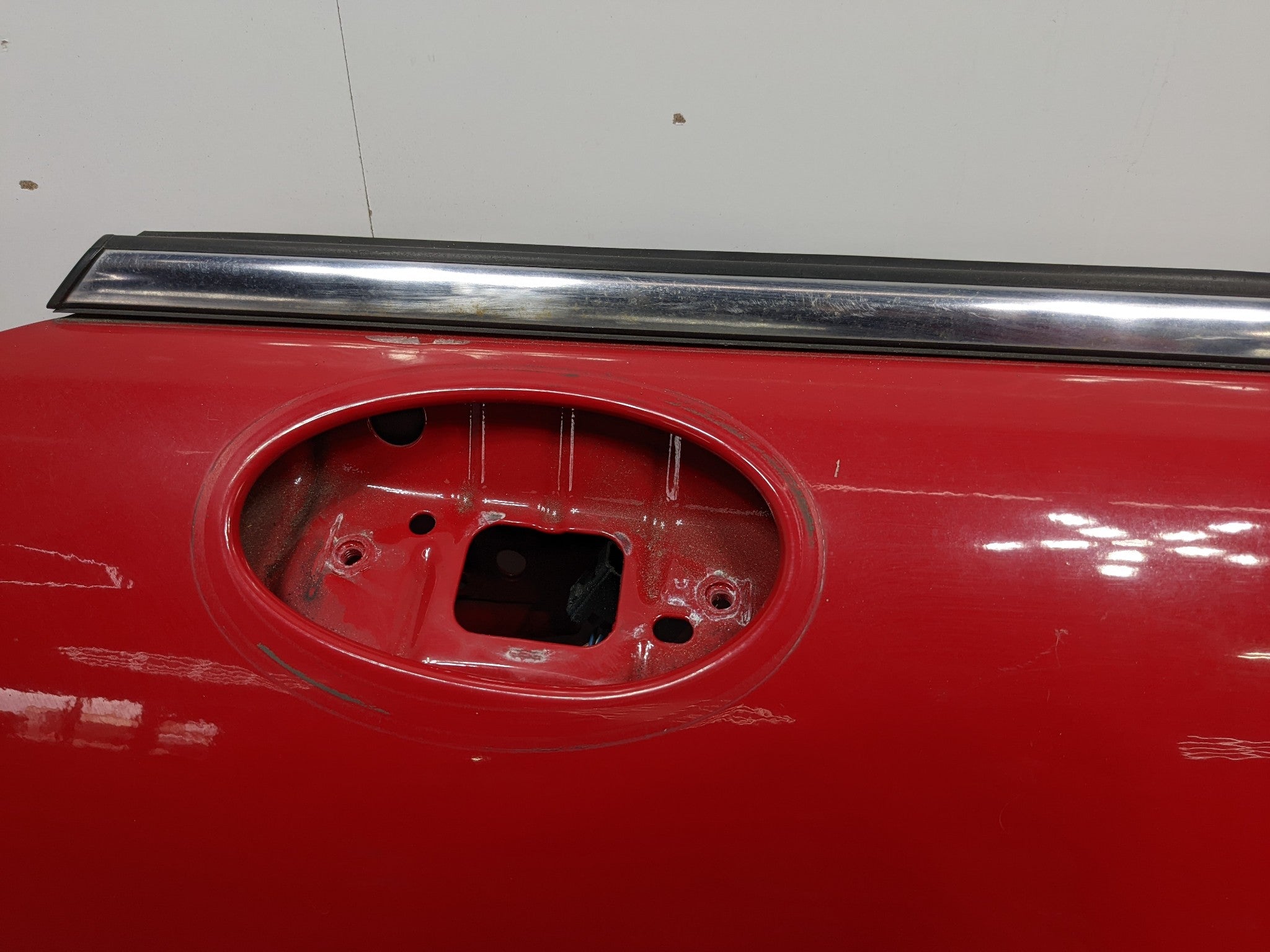 2008 - 2014 MINI COOPER OEM DOOR SHELL PANEL FRONT LEFT DRIVER SIDE PURE RED