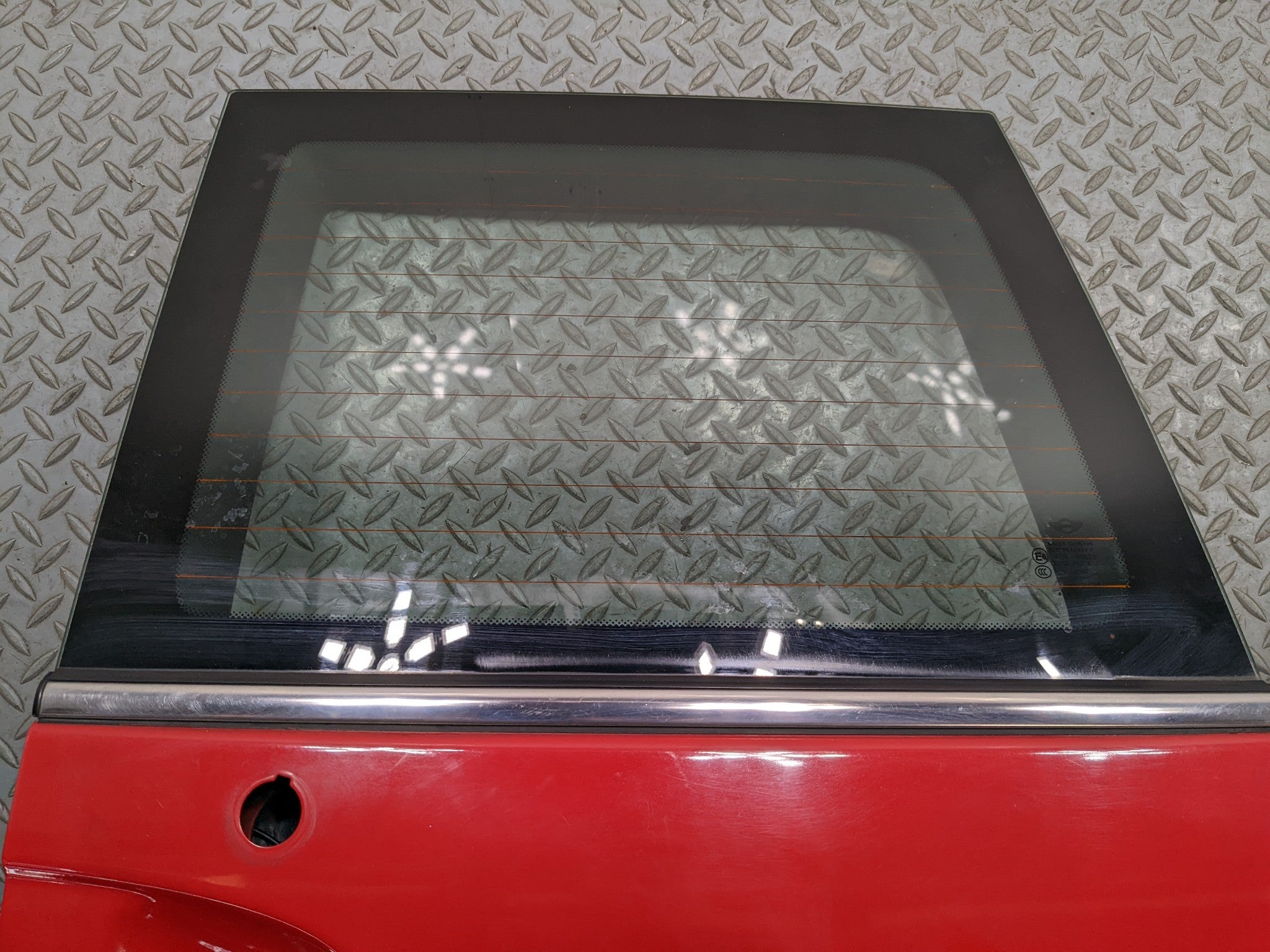 2008 - 2014 MINI COOPER OEM REAR TRUNK BACK SPLIT DOOR SHELL RIGHT SIDE PURE RED