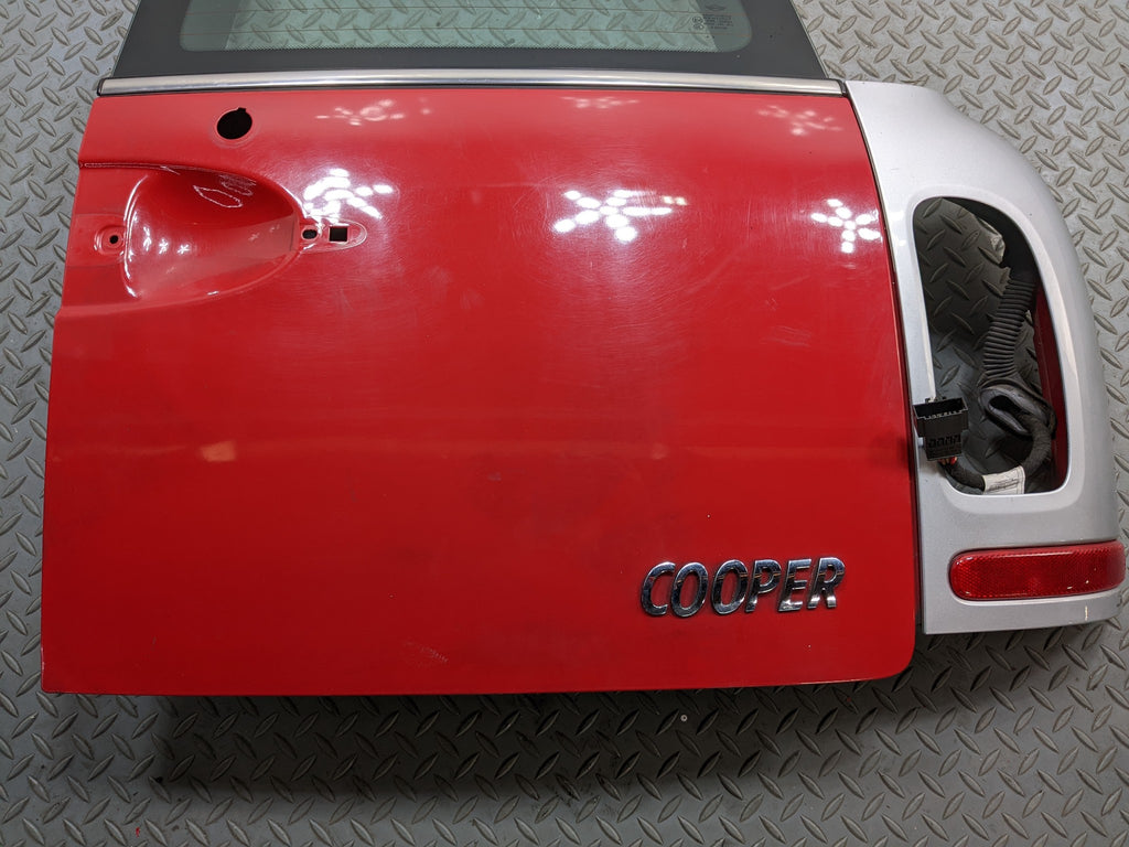 2008 - 2014 MINI COOPER OEM REAR TRUNK BACK SPLIT DOOR SHELL RIGHT SIDE PURE RED