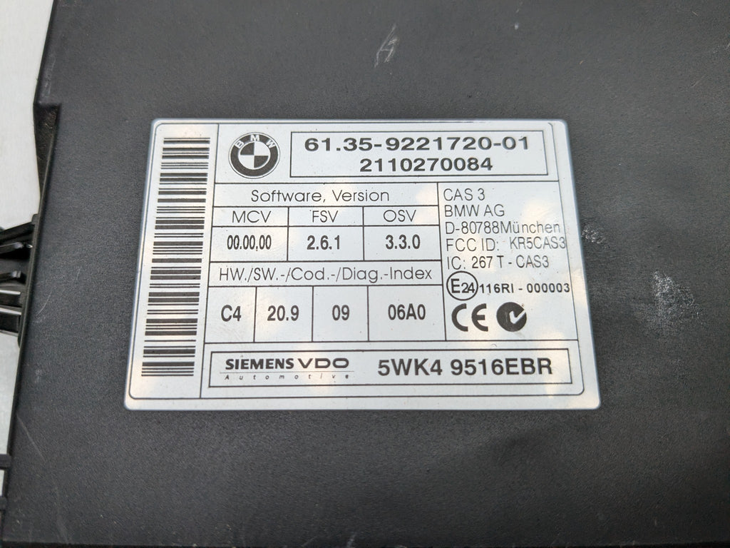 2008 - 2014 MINI COOPER OEM CAS COMFORT ACCESS CONTROL MODULE UNIT