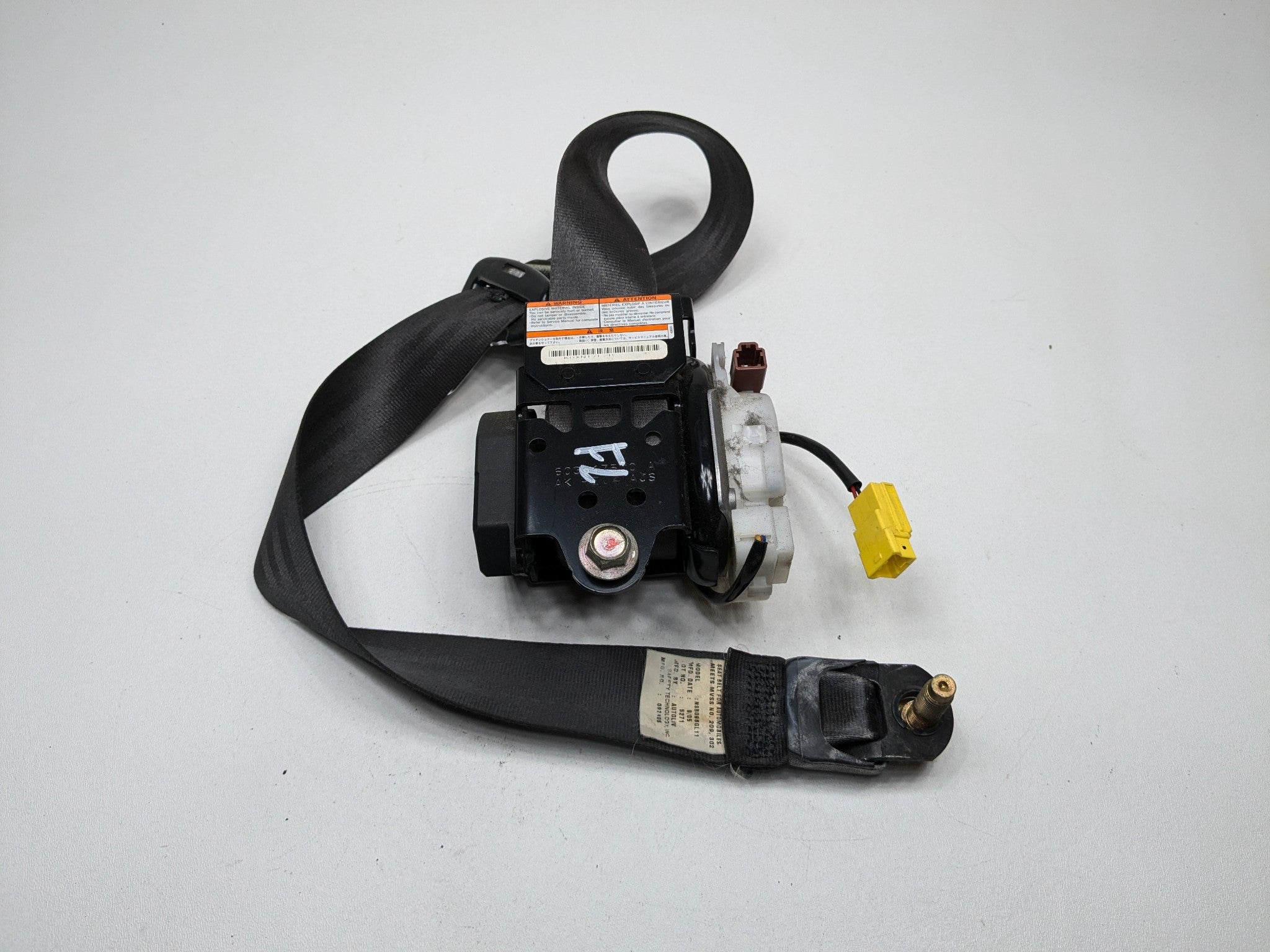 2004 - 2006 ACURA TL OEM SEAT BELT RETRACTOR FRONT LEFT DRIVER SIDE