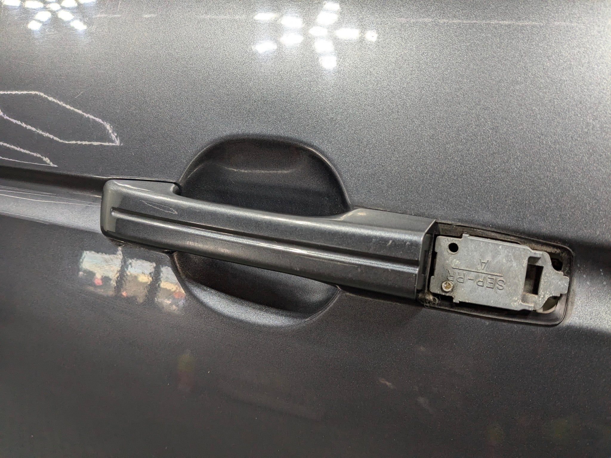 04 - 06 ACURA TL OEM DOOR SHELL PANEL REAR LEFT DRIVER SIDE ANTHRACITE METALLIC