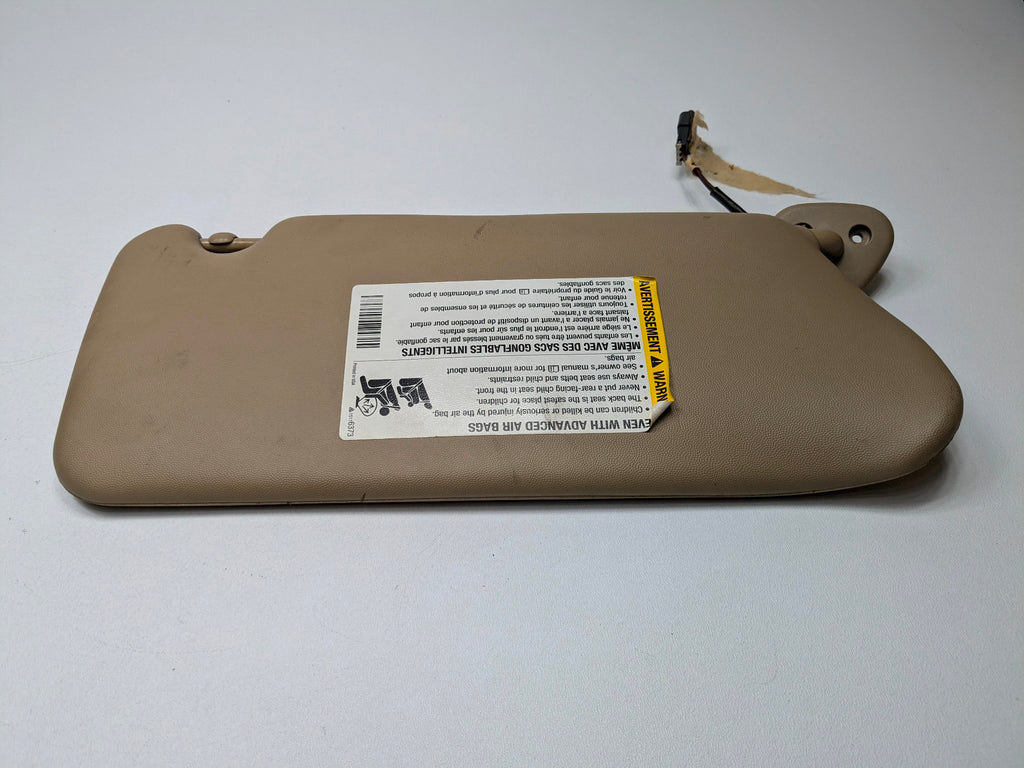 05 - 07 CADILLAC CTS OEM SUN VISOR BROWN GREY UPPER ROOF FRONT LEFT DRIVER SIDE