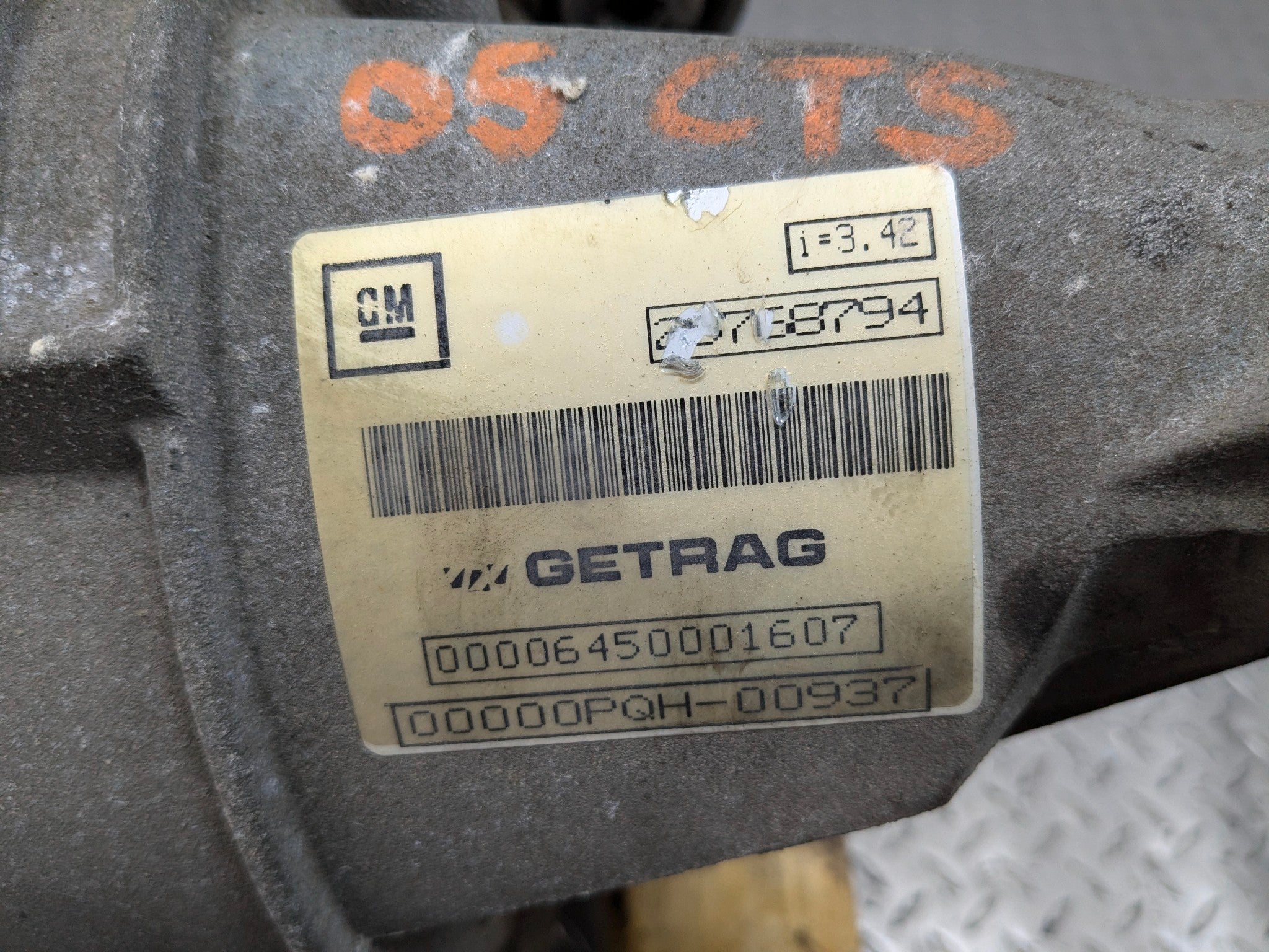 2005 - 2007 CADILLAC CTS OEM REAR CARRIER DIFFERENTIAL ASSEMBLY