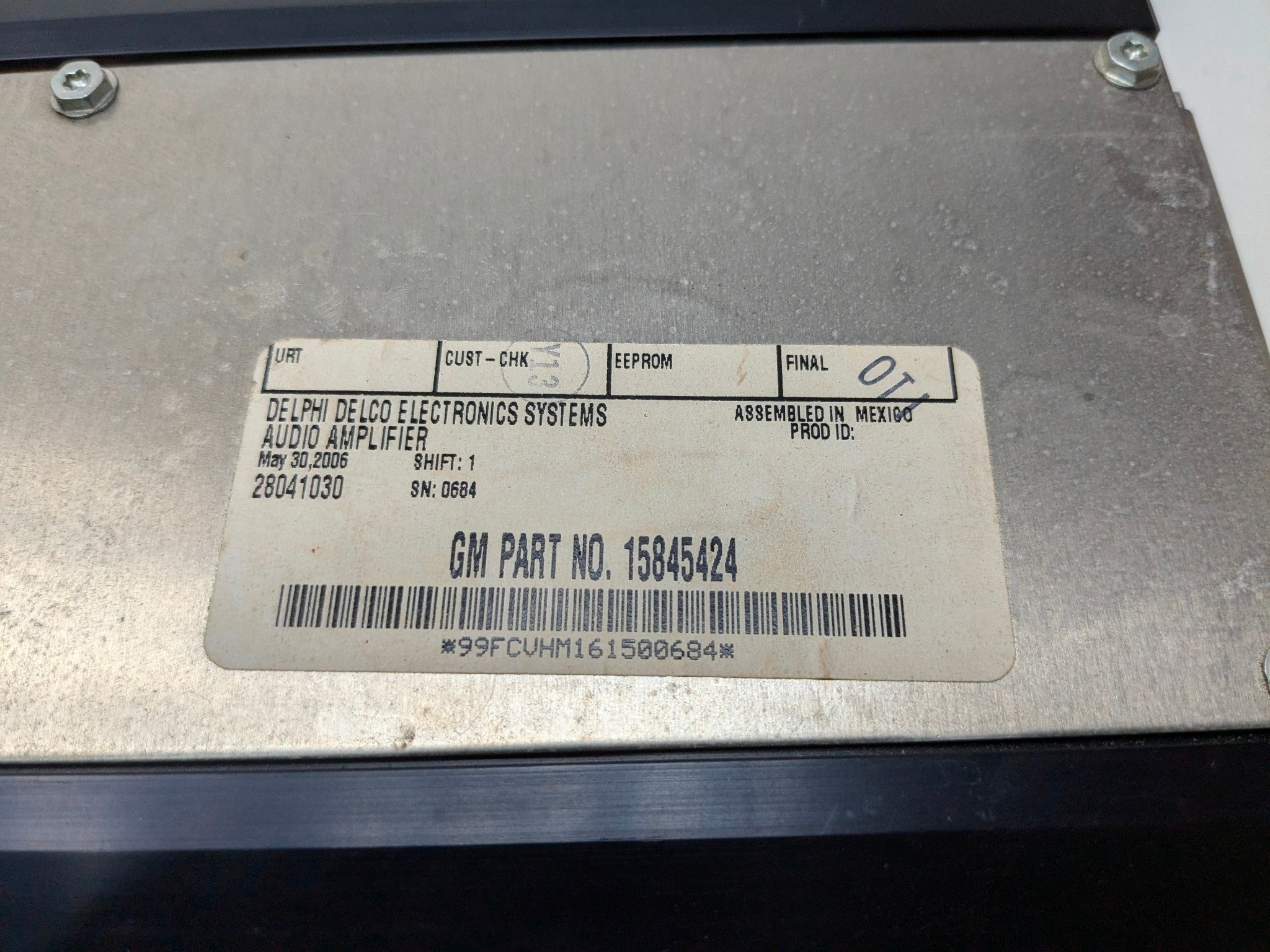 2005 - 2007 CADILLAC CTS OEM RADIO STEREO AUDIO SOUND AMPLIFIER SYSTEM UNIT