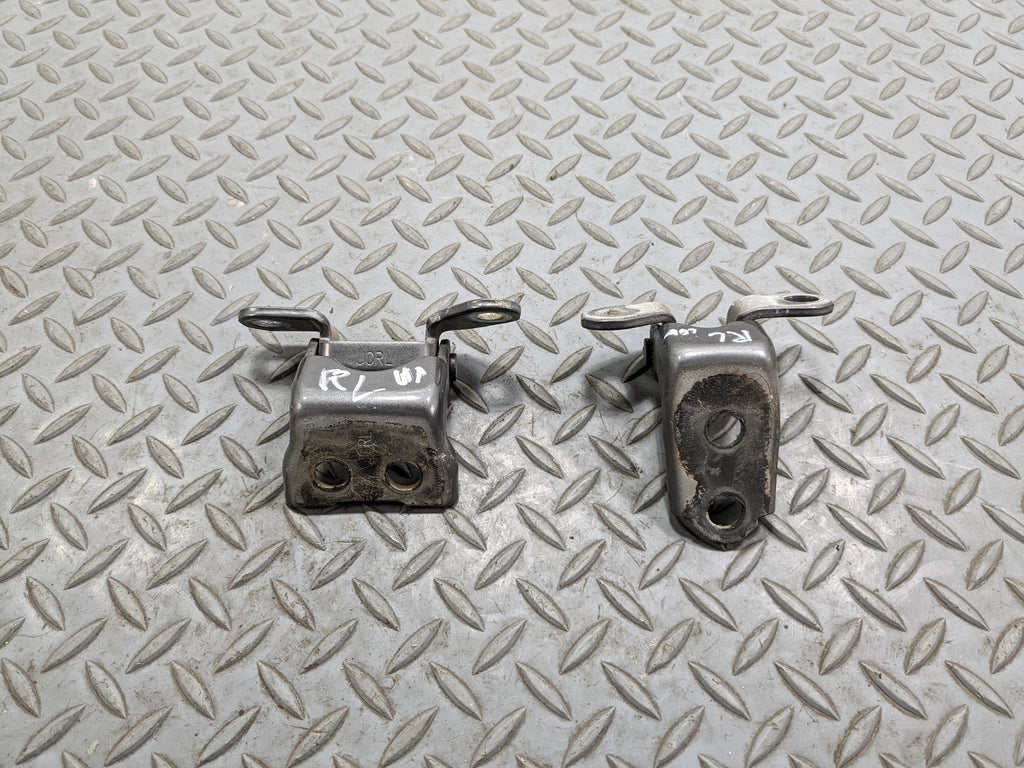2007 - 2009 ACURA MDX OEM UPPER AND LOWER DOOR HINGE SET REAR LEFT DRIVER SIDE