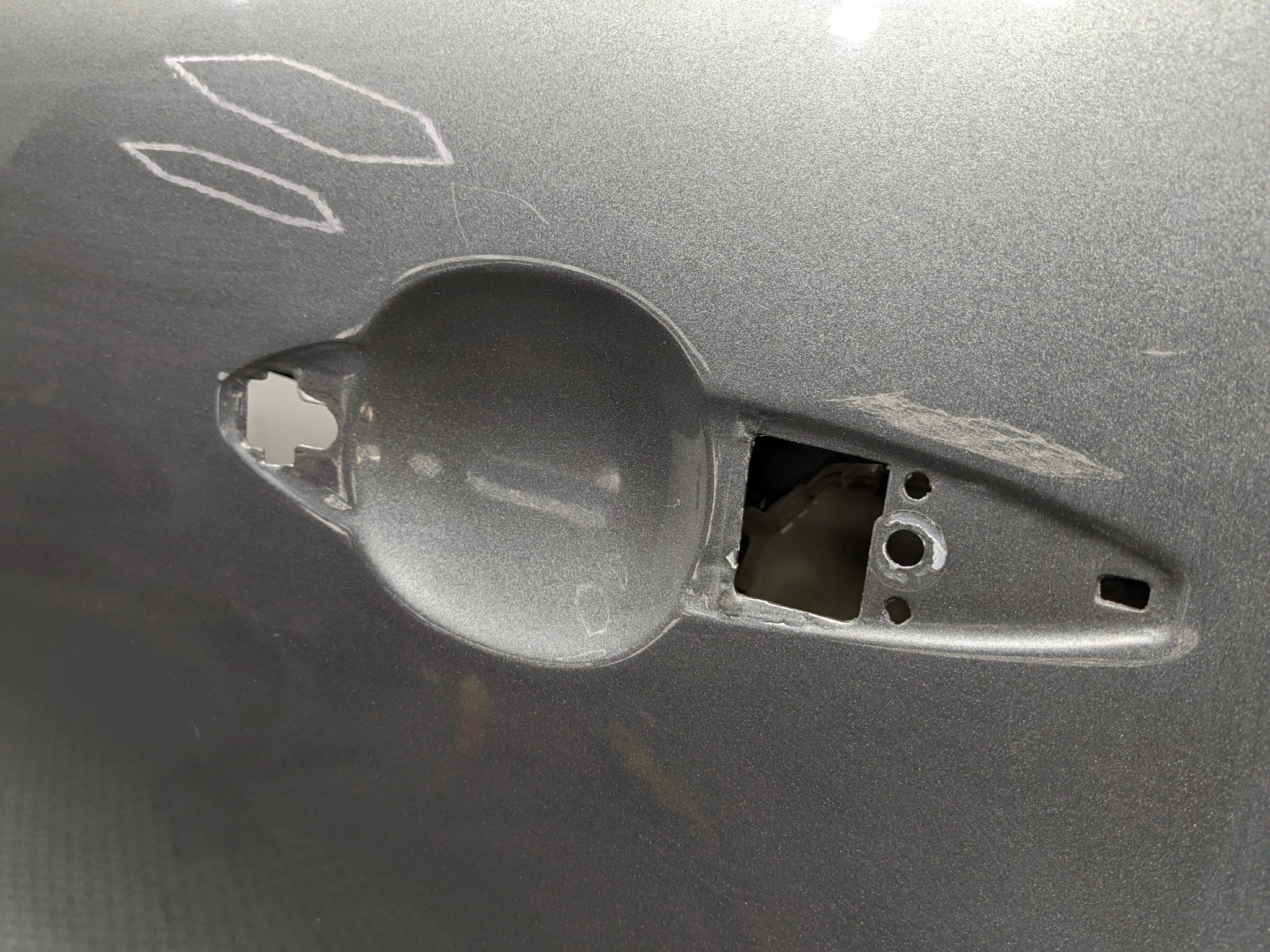2007 - 2009 ACURA MDX OEM DOOR SHELL PANEL NIMBUS GRAY METALLIC REAR LEFT SIDE